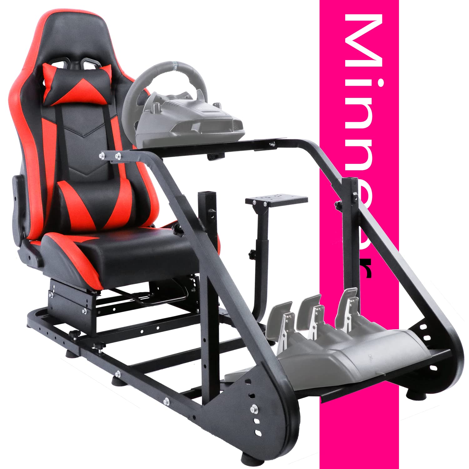 Buy Minneer Racing Gaming Seat Steering Simulator Cockpit Red Chair