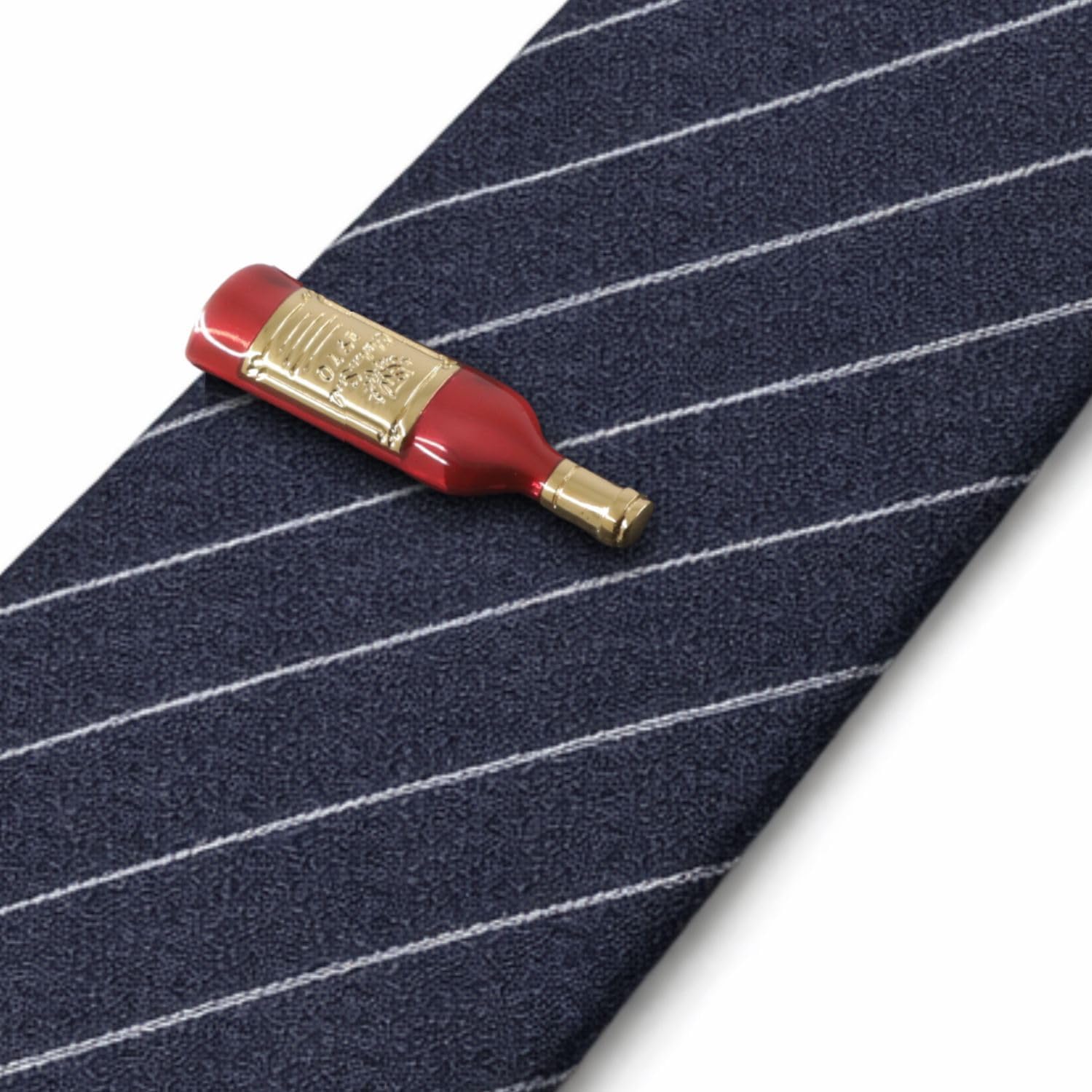 Red Wine Bottle Tie Clip Tie Bar image 5