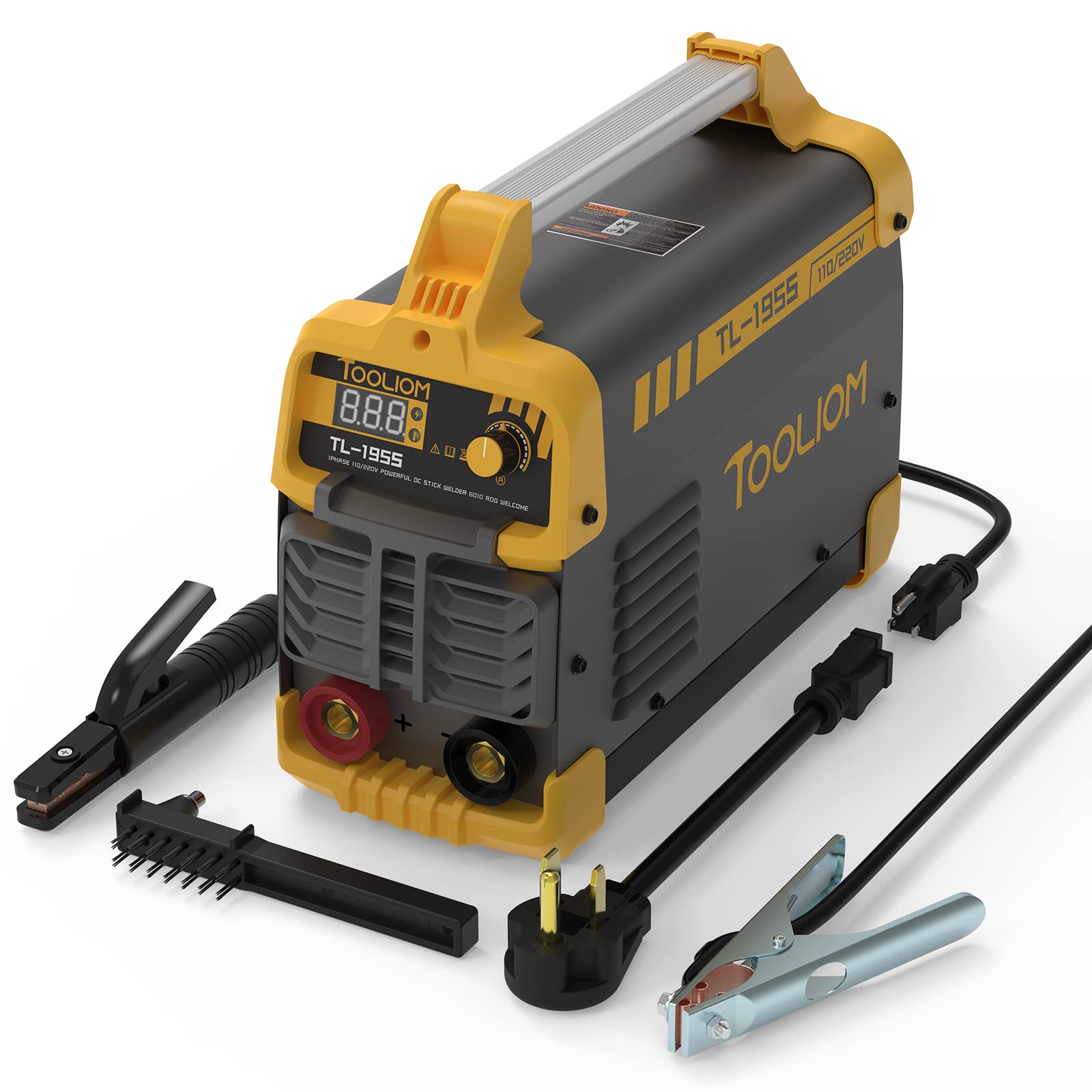 Buy TOOLIOM 195A Stick Welder 110/220V Dual Voltage MMA Welder Digital Display IGBT Inverter Hot