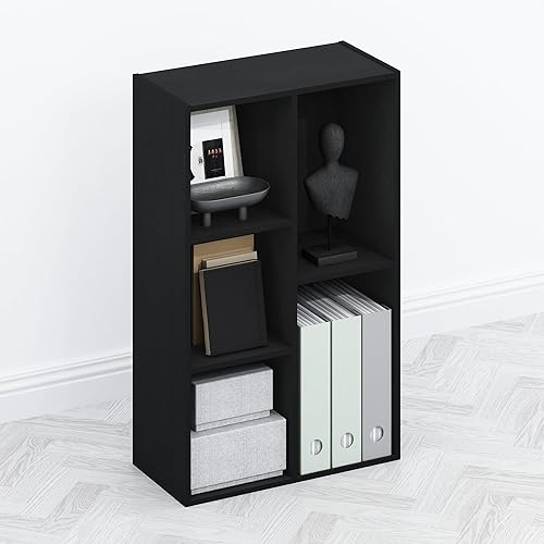 Miniatura 21 de Furinno Soporte de TV simplista, centro de entretenimiento moderno, mesa de TV triple gruesa, consola de TV para TV de hasta 40 pulgadas, para sala
