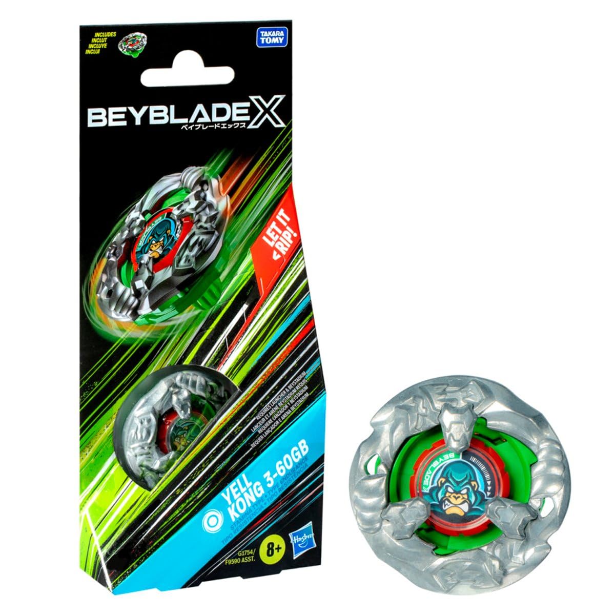 Beyblade X Single Pack G1754 - Trottola Yell Kong 3-60 GB