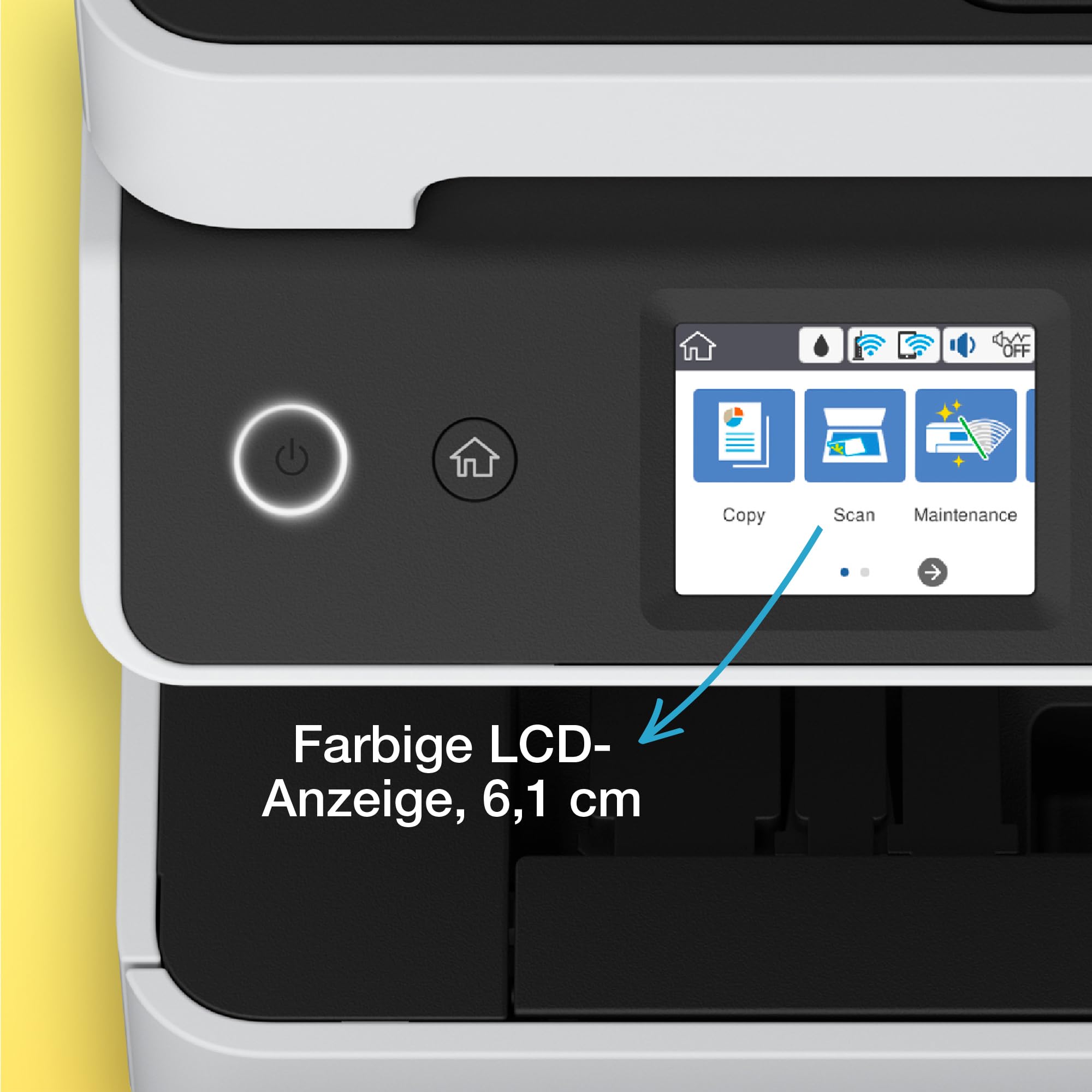 Epson EcoTank ET-5150 Tintentankdrucker | für kleine Büros & Unternehmen | WLAN & Ethernet | A4 | Drucken, Kopieren, Scannen | Duplexdruck | 6.1 cm Touchscreen | 35 Seiten Dokumenteneinzug