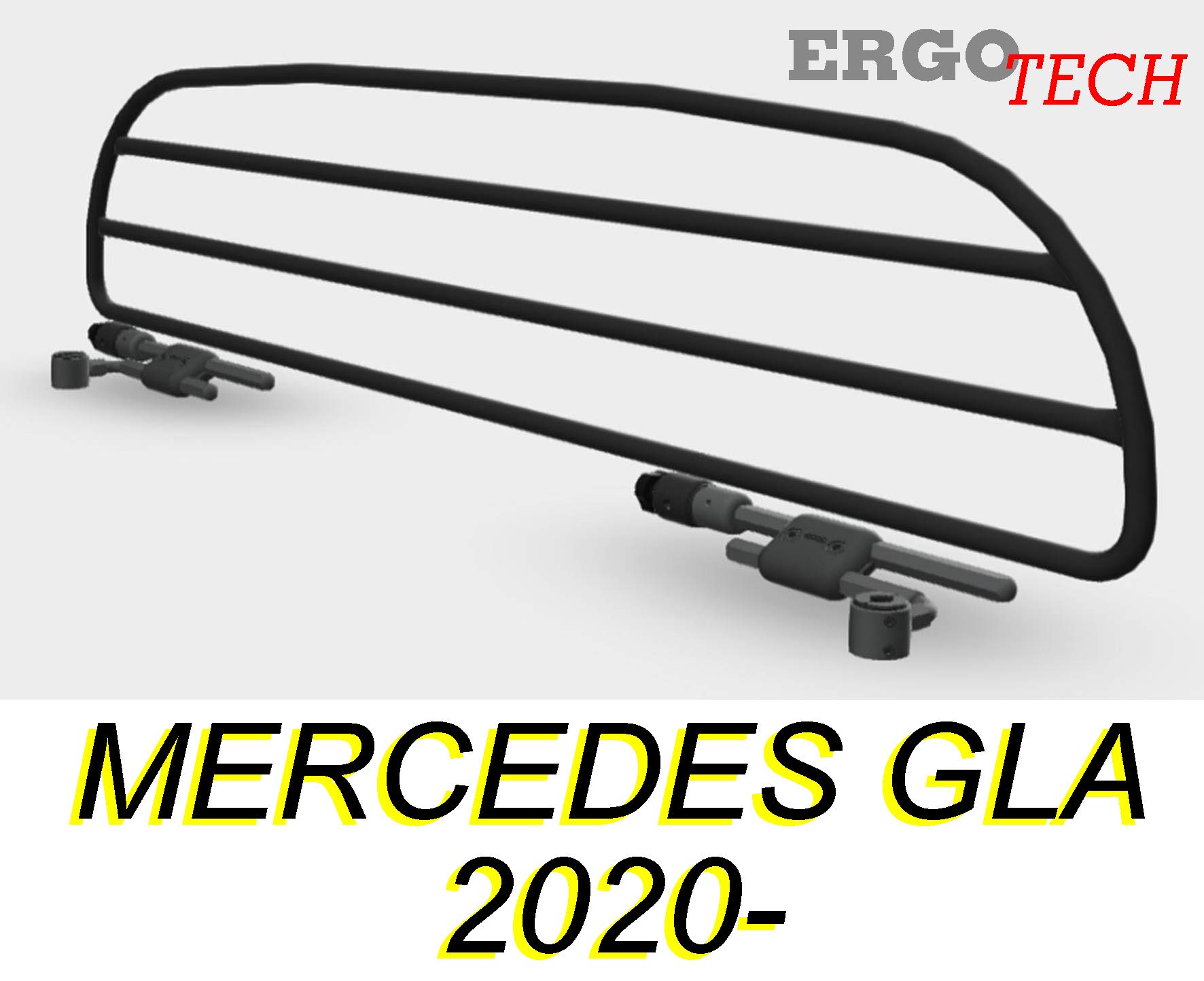 ERGOTECH Rejilla Separador protección para Mercedes GLA (de 2020-) RDA65HBG-XS kmb029, para Perros y Maletas