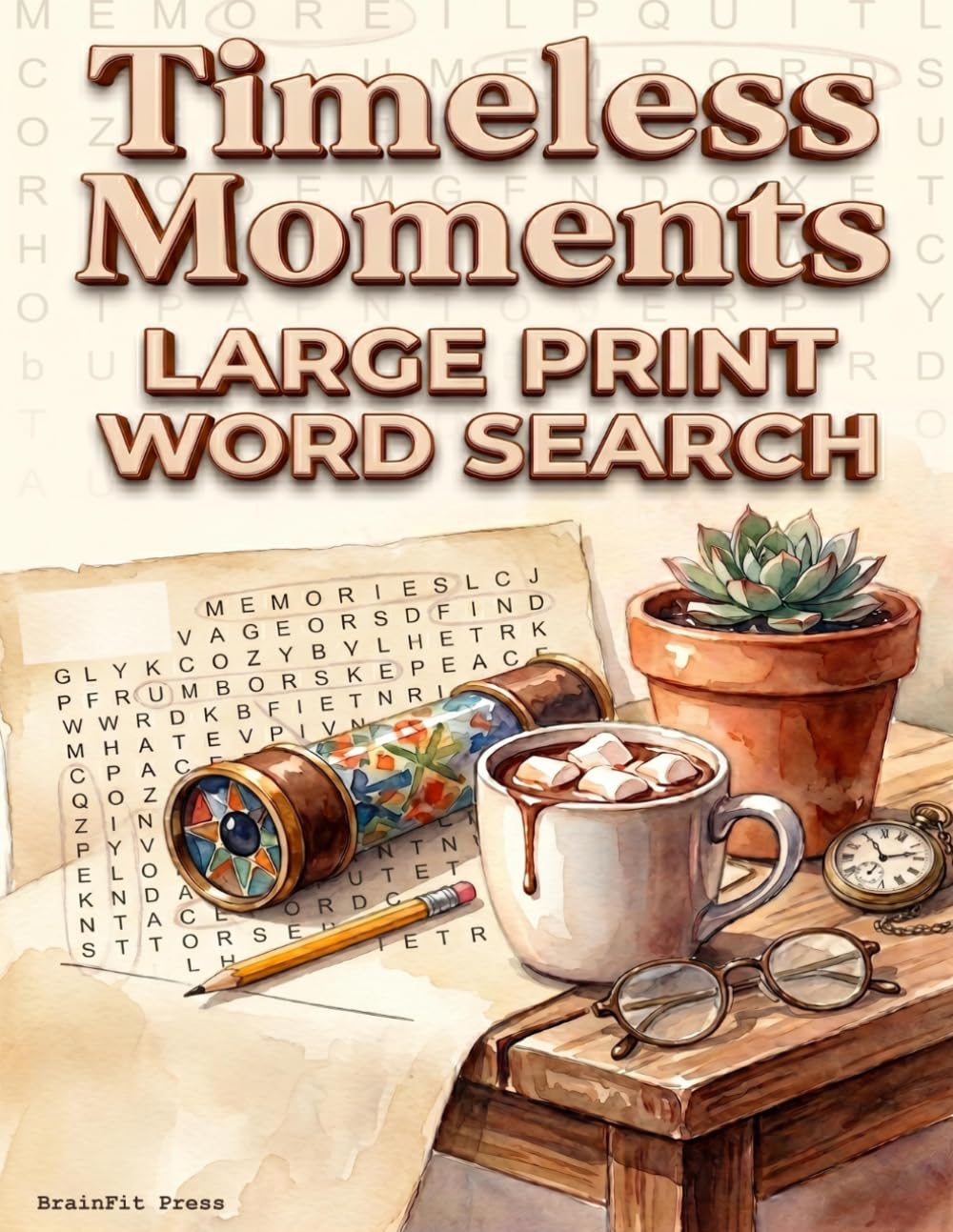 Timeless Moments: Large Print Word Search