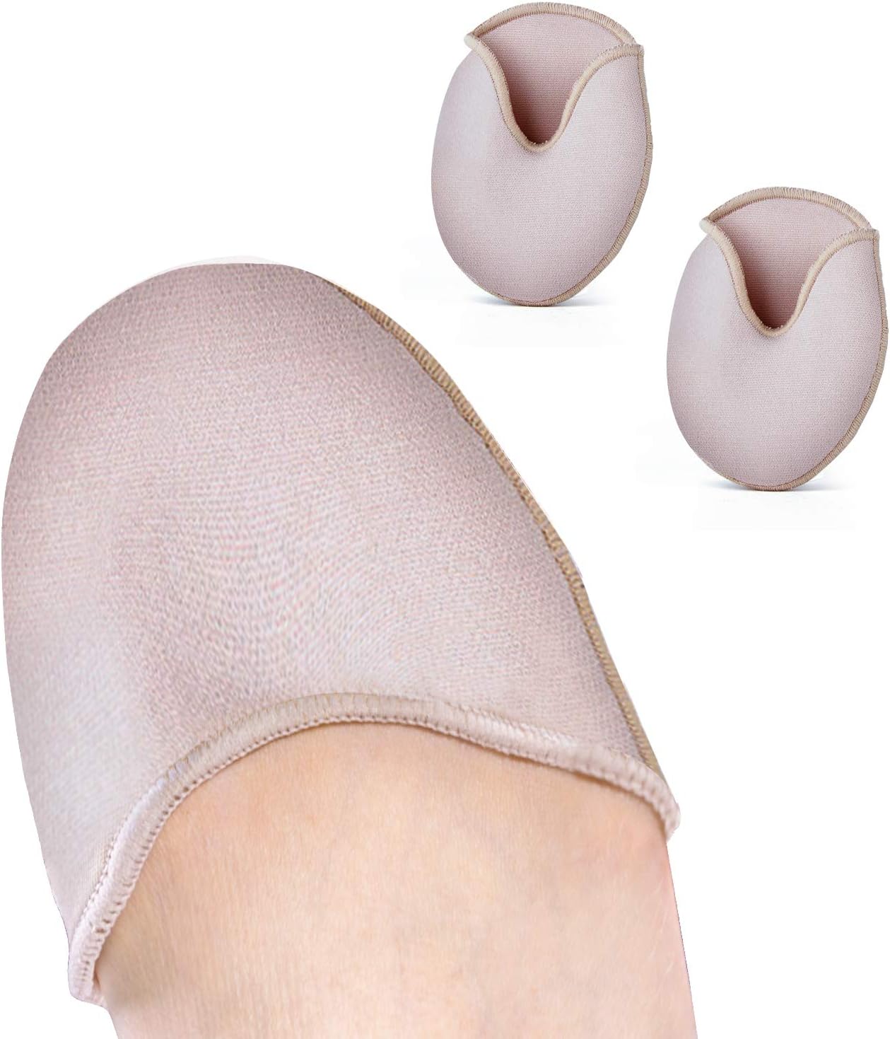Povihome Toe Pouches Pads to Protect Toes, Gel Cover for Women's Narrow Width Sizes 5-7 for Heel, Ballet, Point Shoes - 1 Pairs
