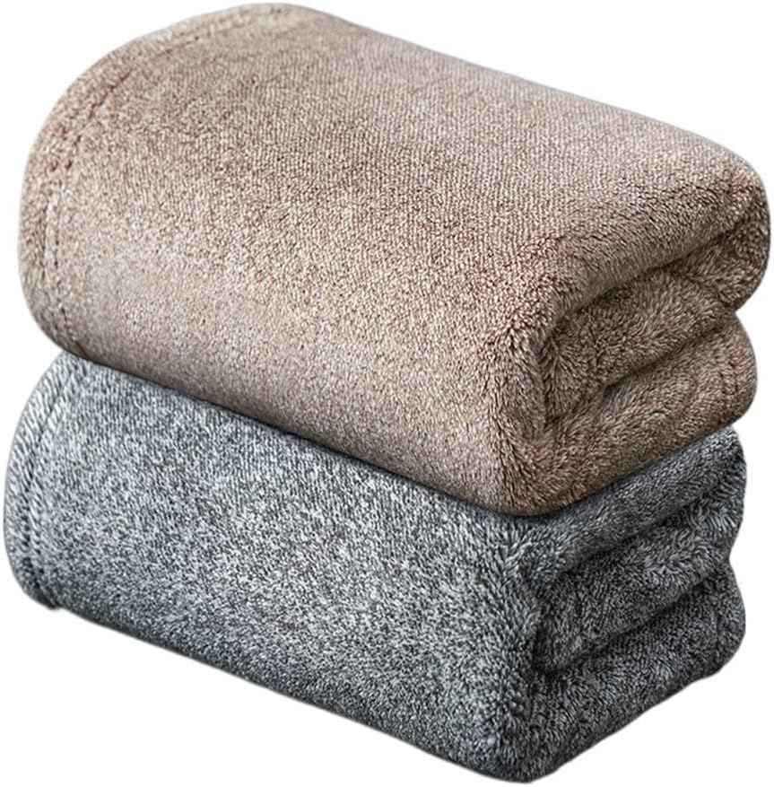 Towel Bath Towel Suit Men and Women wash Their face and Wipe The Bath Fast Dry Water Does not Drop Hair Thickening(A 2PS)