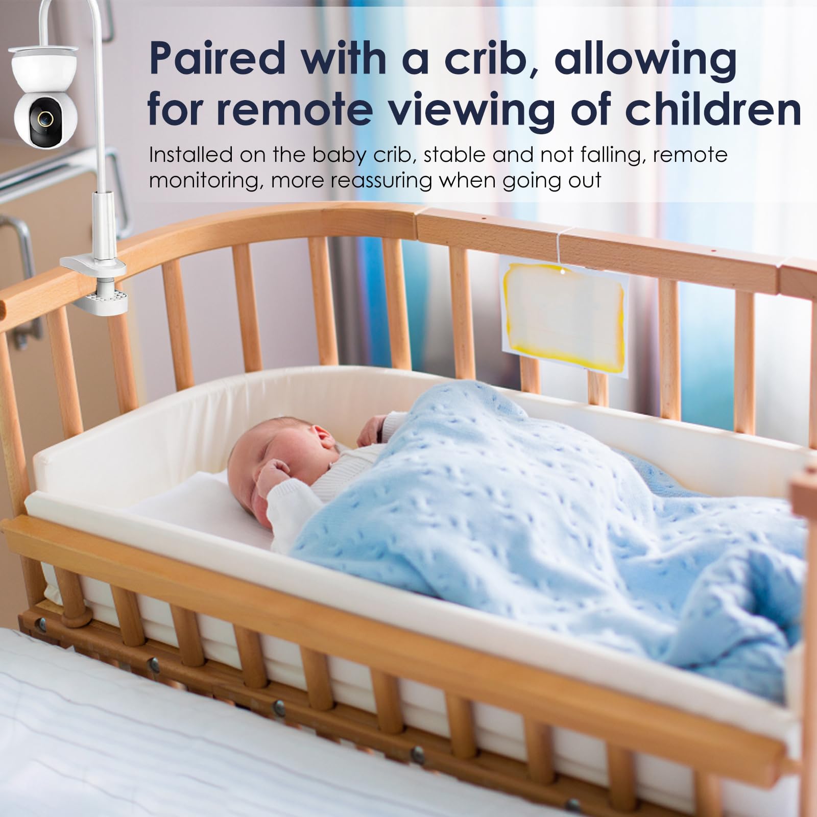 Supporto per Fotocamera per Baby Monitor, Supporto per Monitor più sicuro Baby, Montare la Mensola senza Forare Supporto Compatibile con la Maggior Parte dei Baby Monitor