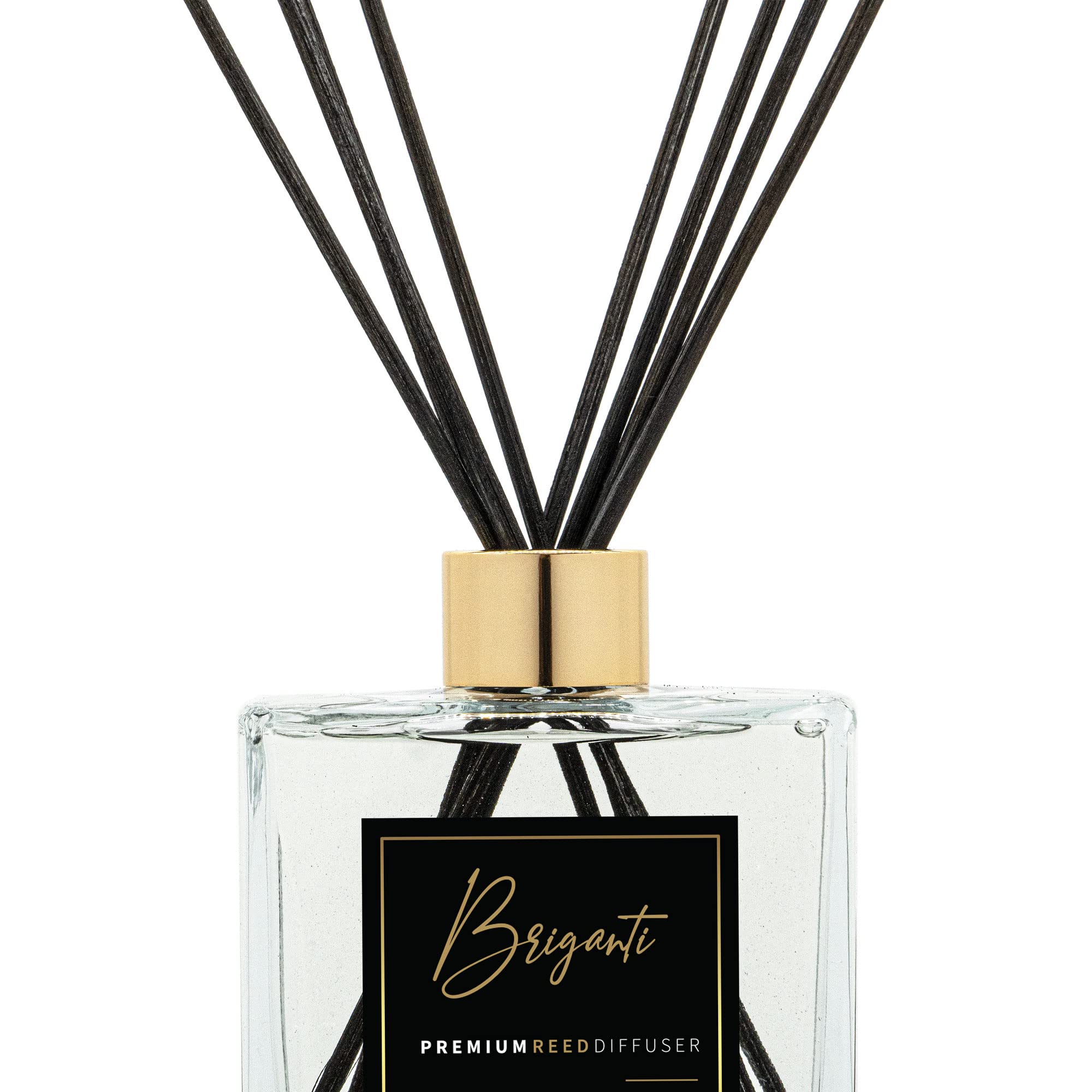 BRIGANTI Premium Reed Diffuser Set, Flameless Home Fragrance and Aromatherapy - Oversized 6.5 Fluid Oz. (Blossom Tea)