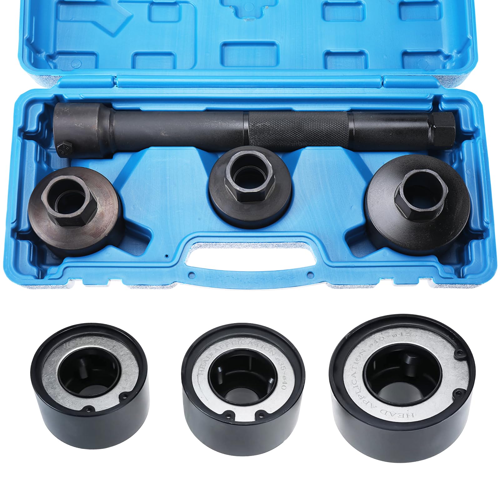 BOOMSTART 4 Pezzi Estrattore Tiranti Sterzo, 30-45mm Attrezzo Smontaggio Tiranti Sterzo Interno, Universale Estrattore Giunti Assiali Chiave Tirante Sterzo per Veicoli