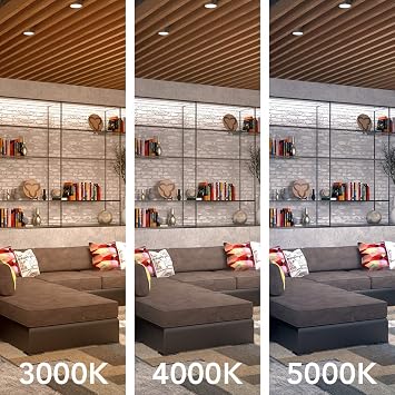 Lithonia Lighting FMLCCLS 48IN 30K40K50K 90CRI BN Linear Flush Mount with Selectable Color Temperature, Brushed Nickel