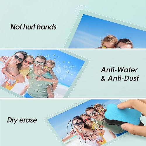 Miniatura 31 de KTRIO Bolsas de laminación autosellantes de 2.6 x 3.9 pulgadas, 30 bolsas, 10 mil de grosor, hojas laminadas autoadhesivas para tarjetas de visita