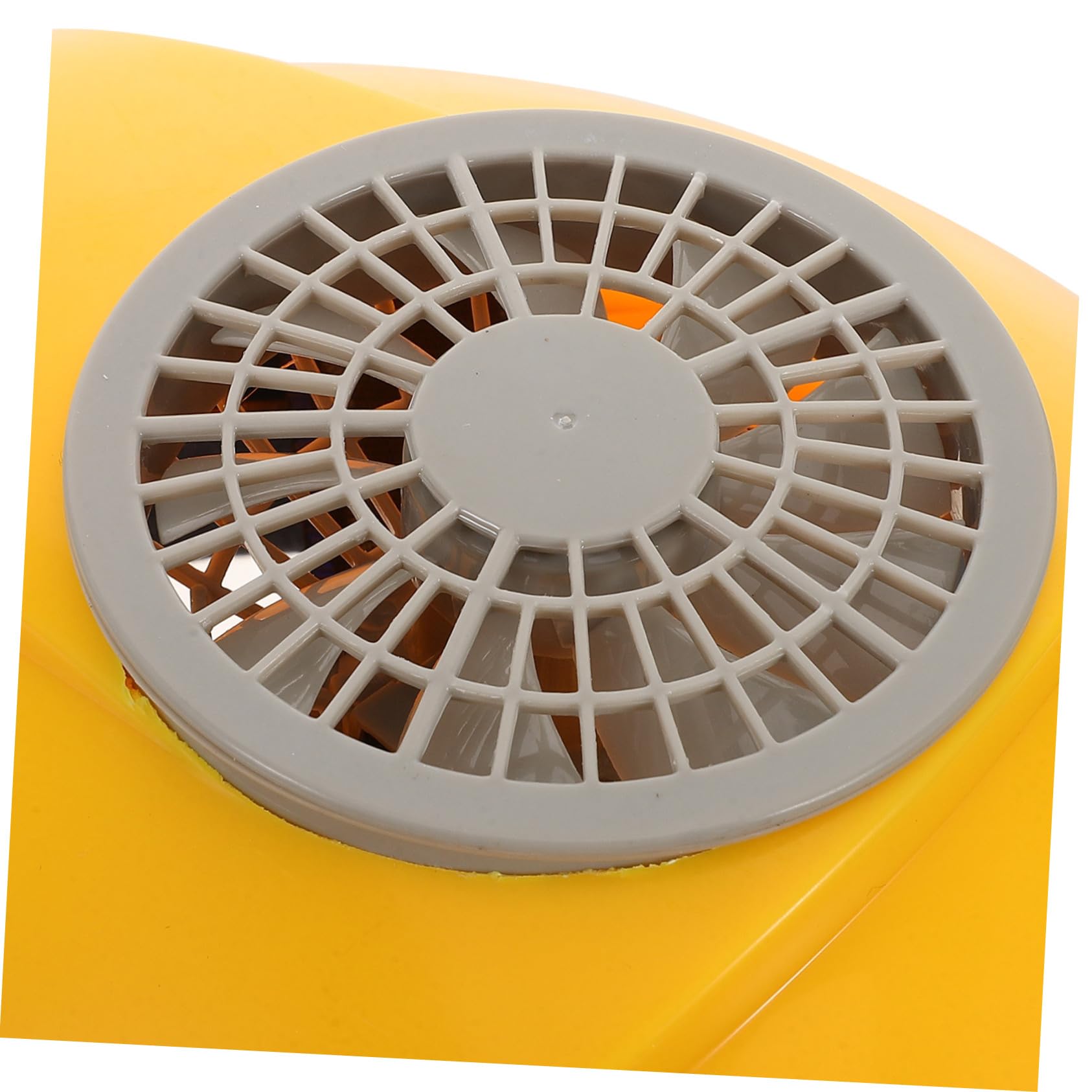Gatuida Capuche avec Fan Casque de Travail pour la Construction Casque de Ventilateur Casque de Construction Casque de sécurité pour Les Fans Chapeau de Chantier Acier Inoxydable Jaune