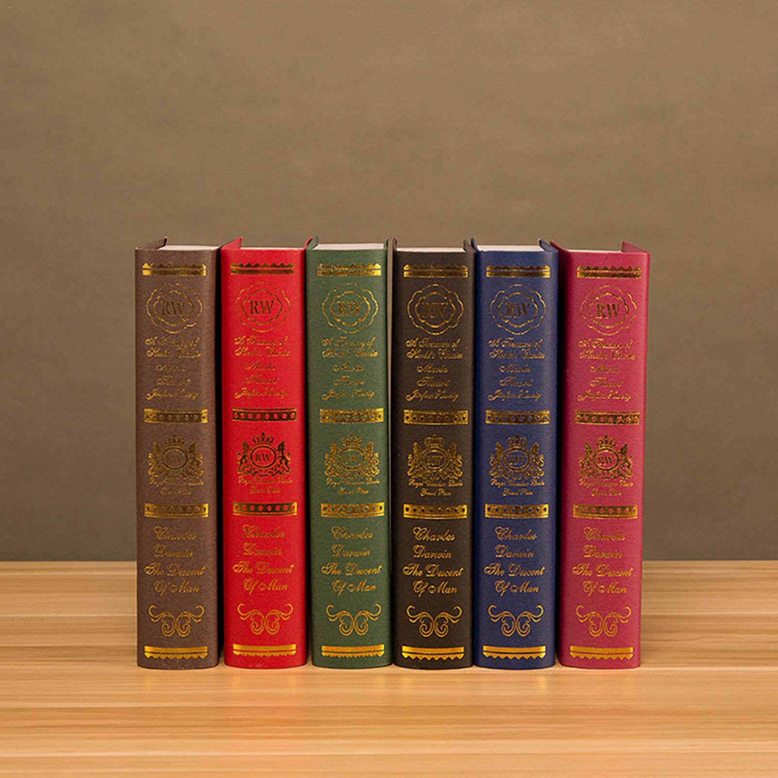 Boîte De Rangement Faux Livre En Bois 16,1x11x13,2cm - Déco Vintage - Cache Bijoux Ou Secrets
