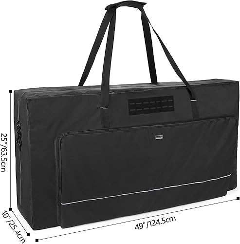 Miniatura 6 de GOBUROS Funda de transporte Cornhole para tablero de tamaño reglamentario de 4 x 2 pies, bolsa de transporte de cornhole con bolsillos frontales