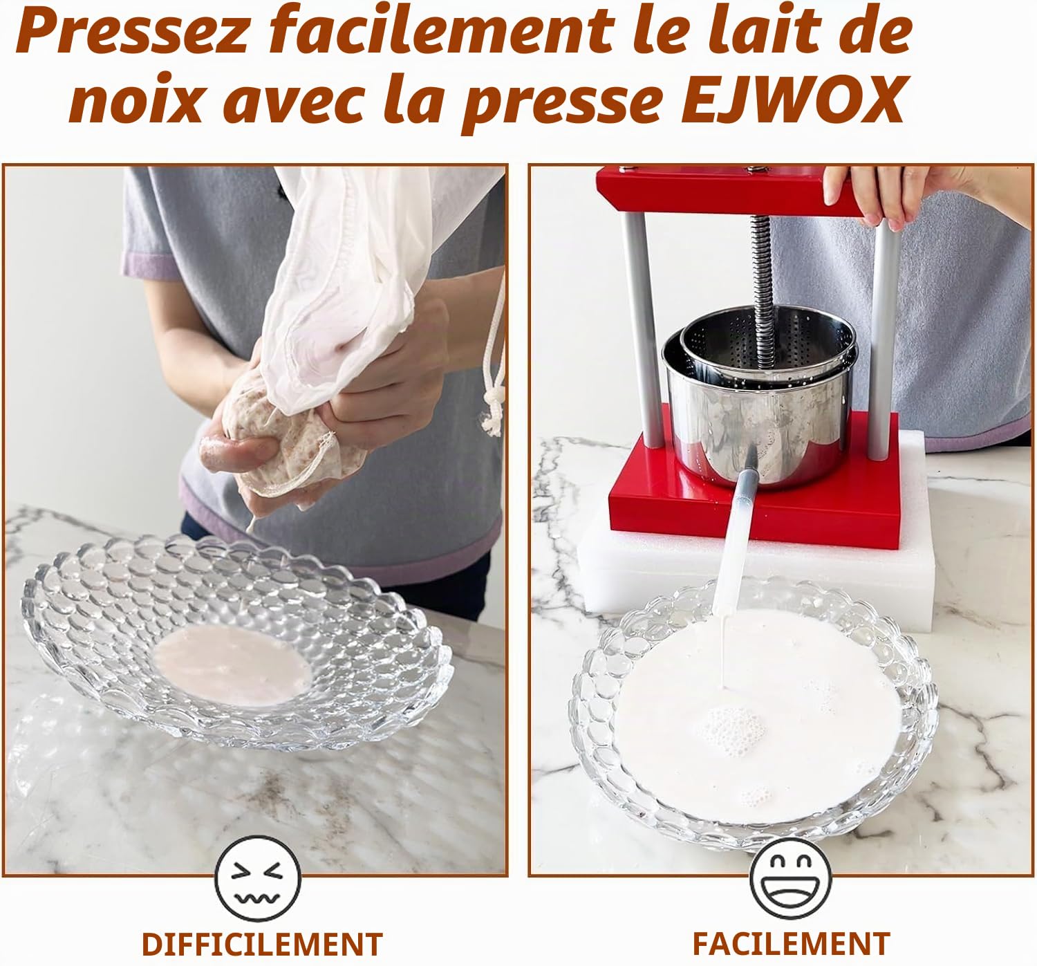 SQUEEZE master presse à fruits et vin, 1,6 gallons / 6 litres, bleu, fromage, teinture, herbes, en acier inoxydable et fer pour jus, cidre, vin, huile