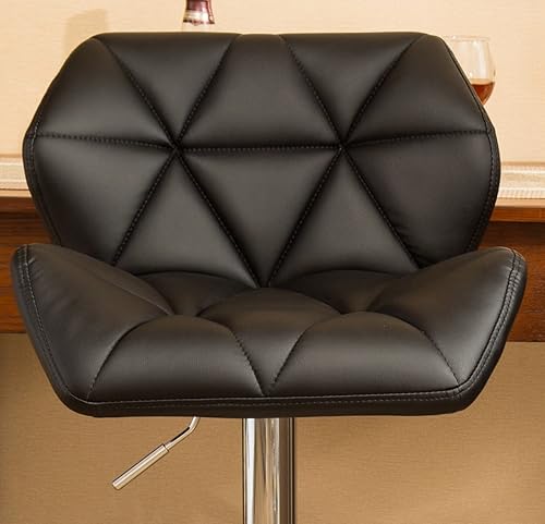 Miniatura 29 de Roundhill Furniture PC190BK Glasgow taburetes de bar con altura ajustable, Metal, gris Gris,Negro