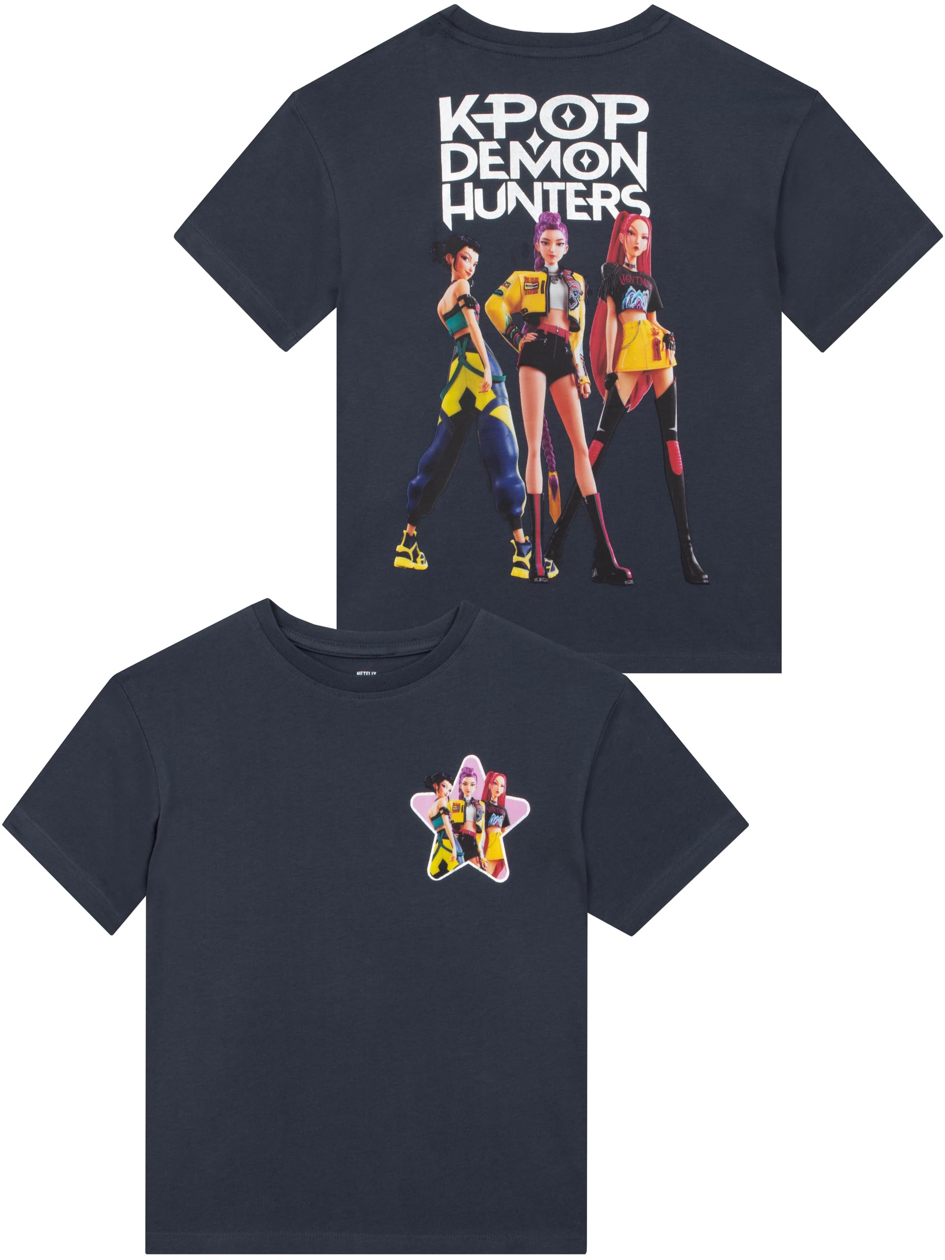 KPop Demon Hunters Tee Shirt, Boxy Tee Shirt Fille, Huntrix Vetement