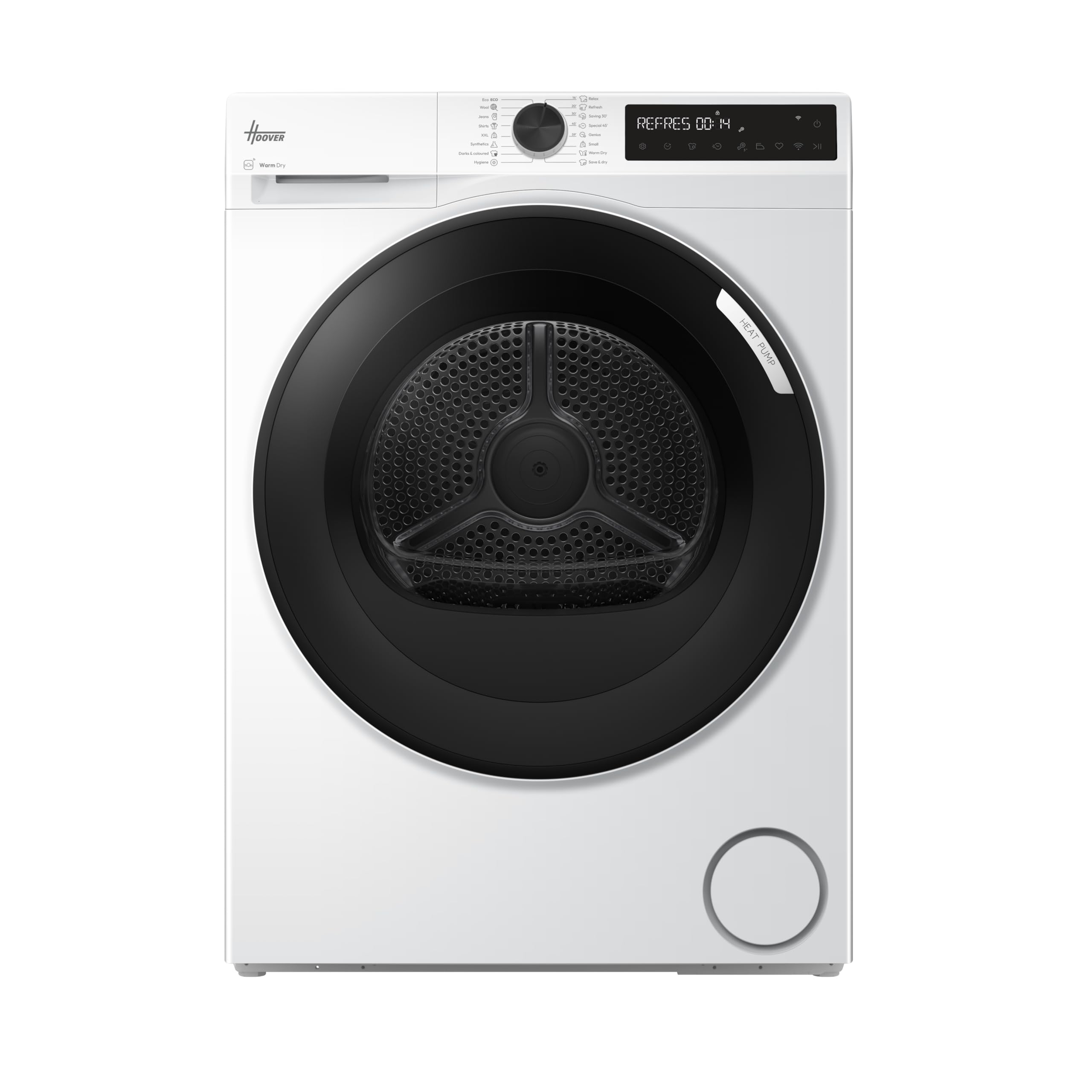 Hoover Hbr 9N2Bx-80 Pro Dry Series 3, 9Kg Heat Pump, A++ Energy Class, Wifi, Freestanding Tumble Dryer - White