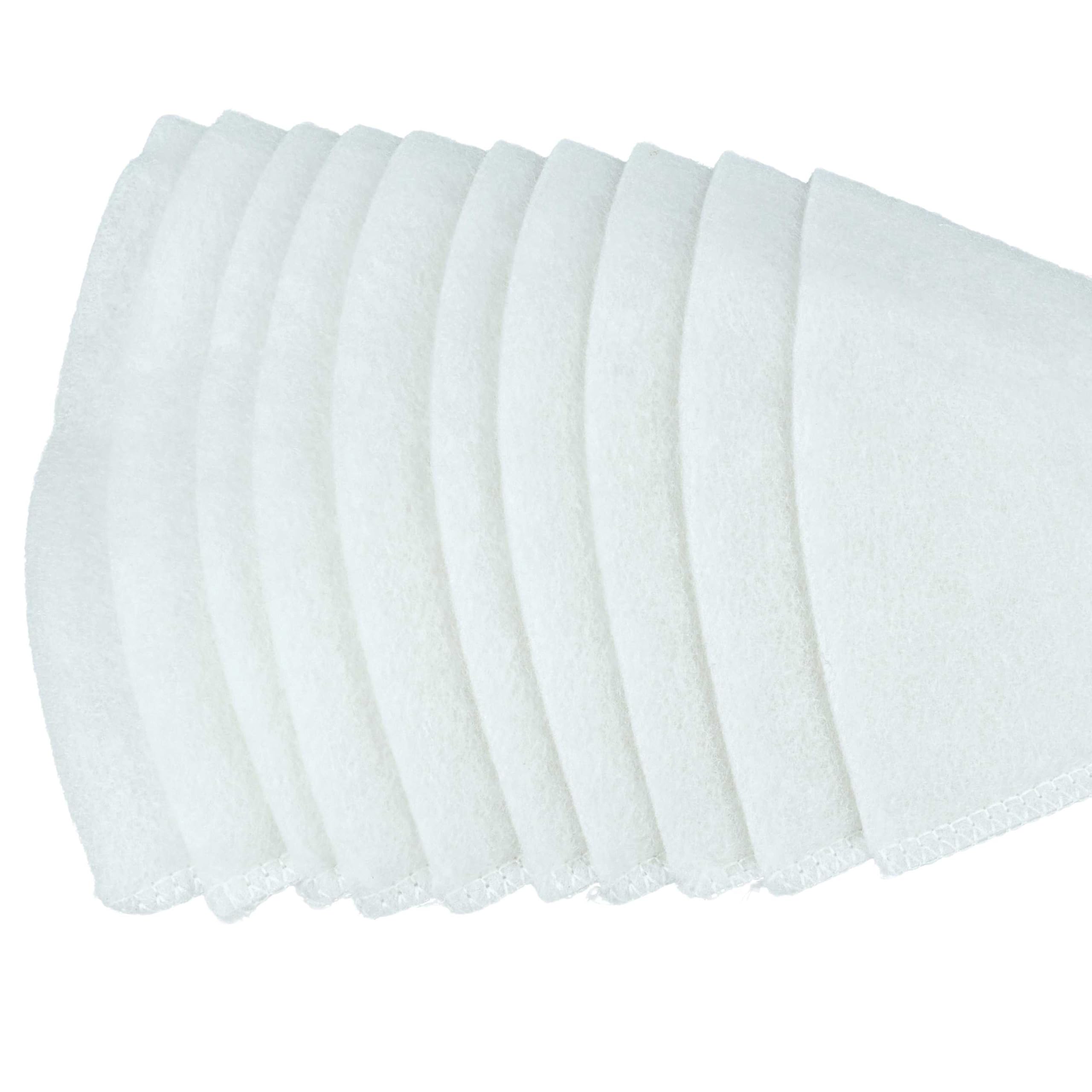 vhbw 100x filtro a cono per impianto di ventilazione ad es. compatibile con Helios, Maico, Pluggit, Zehnder - Filtro di scarico G4, DN 100 bianco