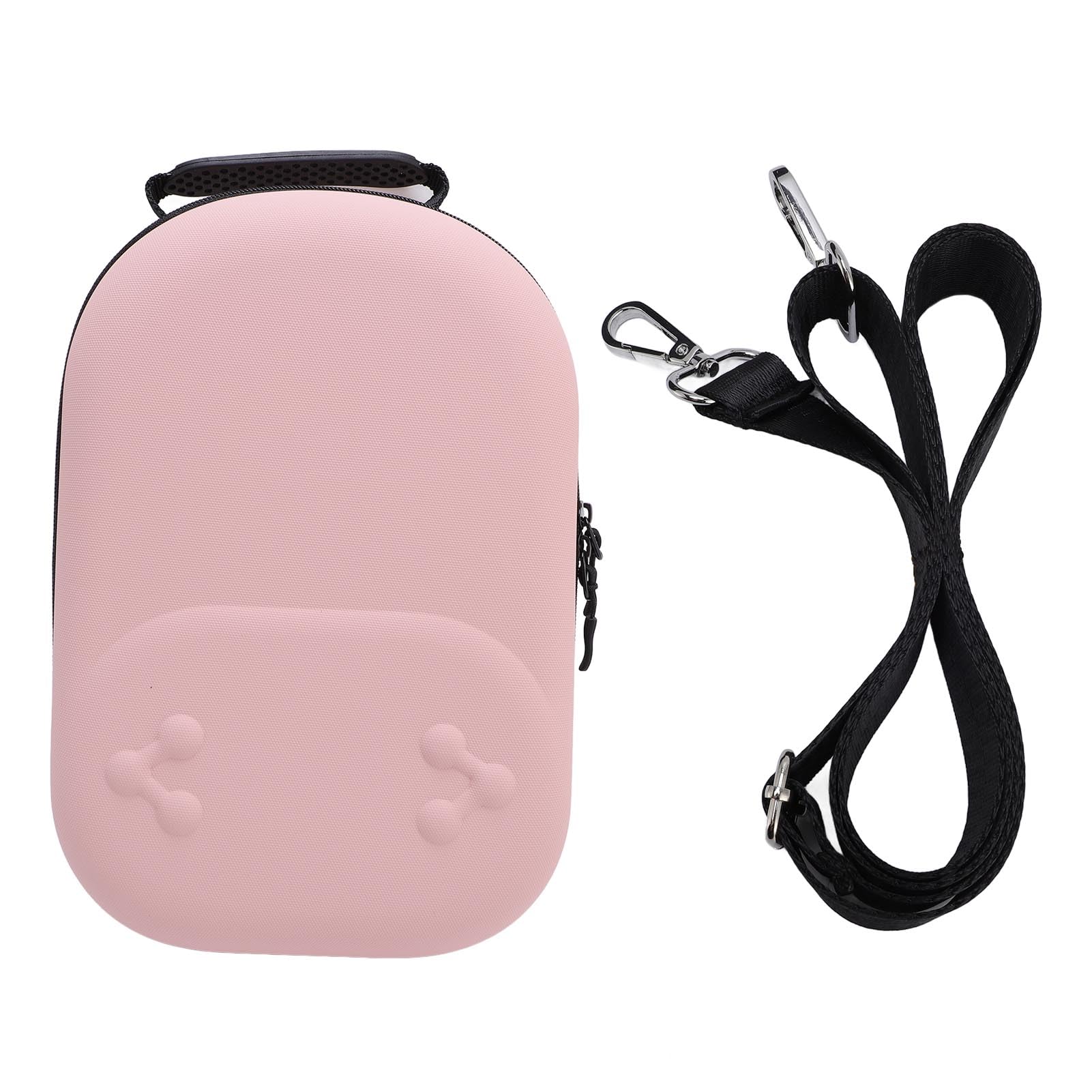 lyrlody Custodia Rigida da Viaggio, Custodia da Viaggio Organizer per Elettronica EVA PU, 13 X 9,4 X 5,3 Pollici, Antiurto per Controller Visori VR Cavi Caricabatterie per Viaggi Lavoro Casa (PINK)