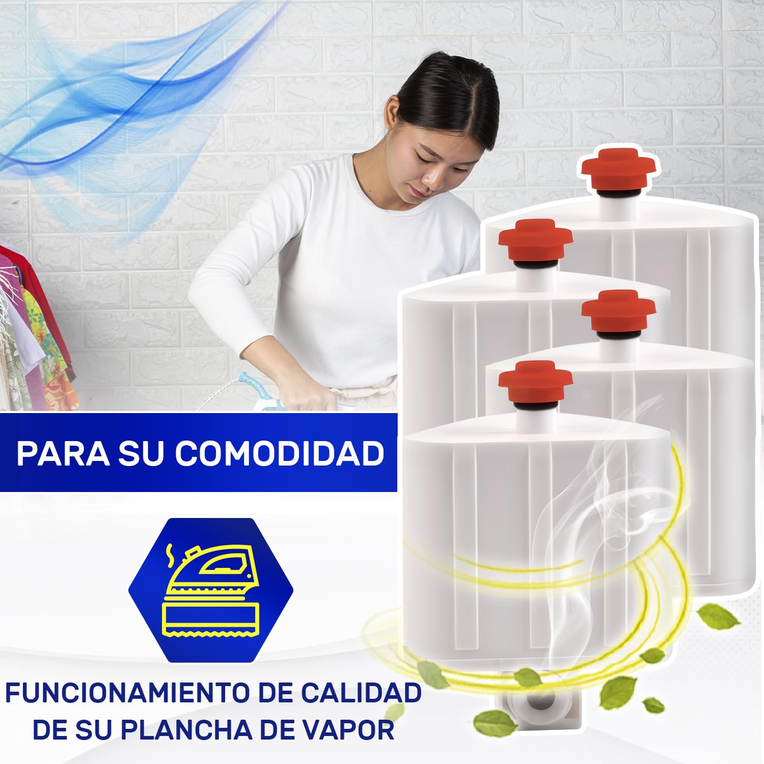 MONTERAL XD9070E0 para Rowenta Liberty Powersteam Cartucho Antical Set 4 Adaptado para Calor para Tefal Centro Planchado