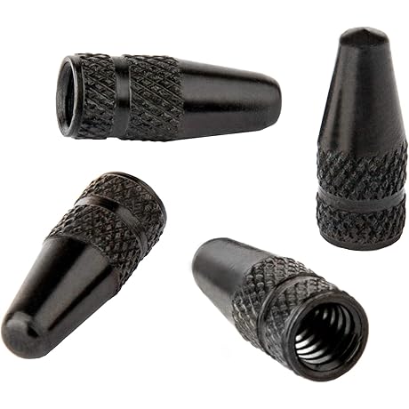 Presta Valve Caps - Anodized Aluminum - Use on Presta/French Valves -...