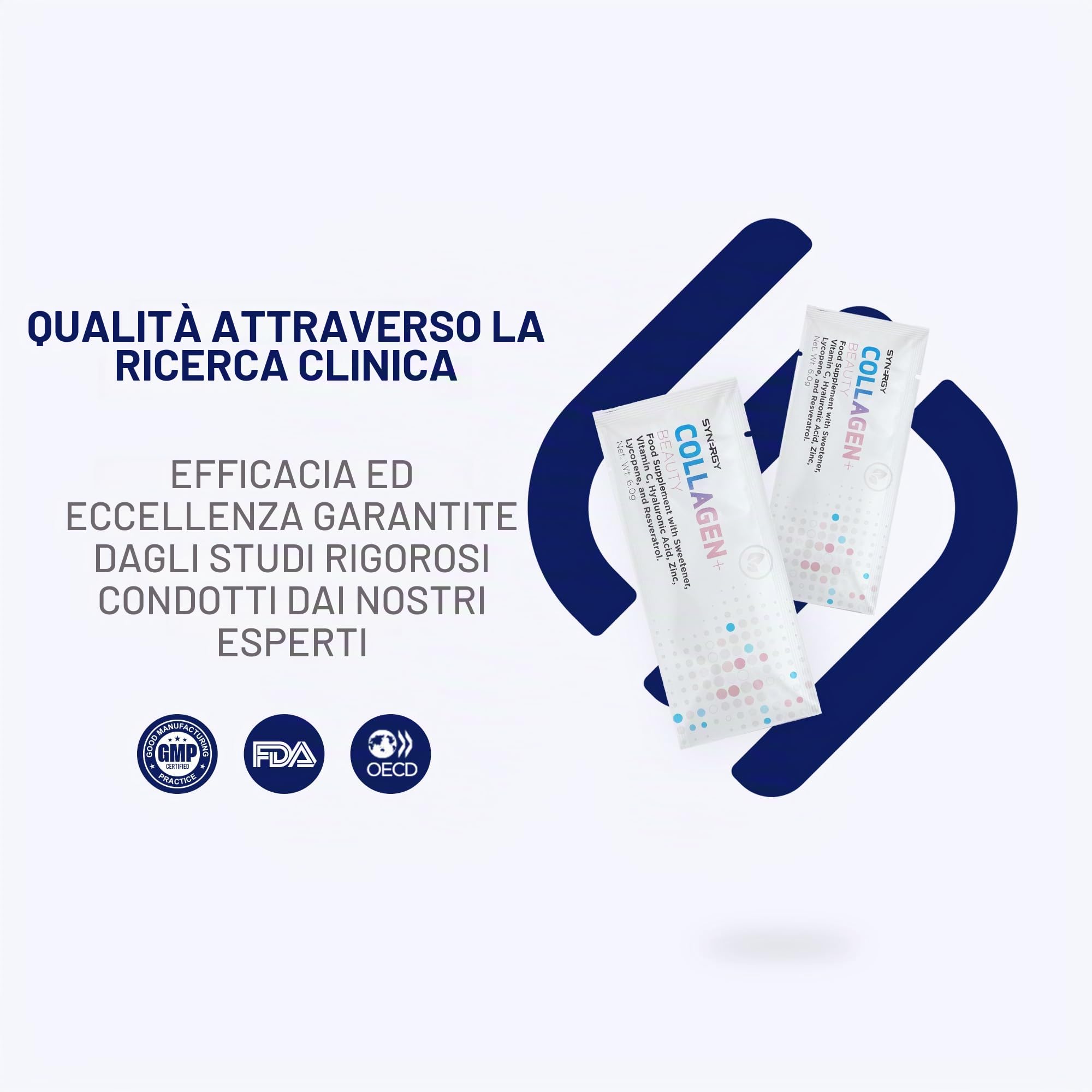 Synergy Worldwide Collagen+ Beauty 180g | 5000mg Collagene Marino | Acido Ialuronico, Resveratrolo, Vitamina C e Zinco | Pelle, Capelli, Unghie e Articolazioni | 30 Porzioni
