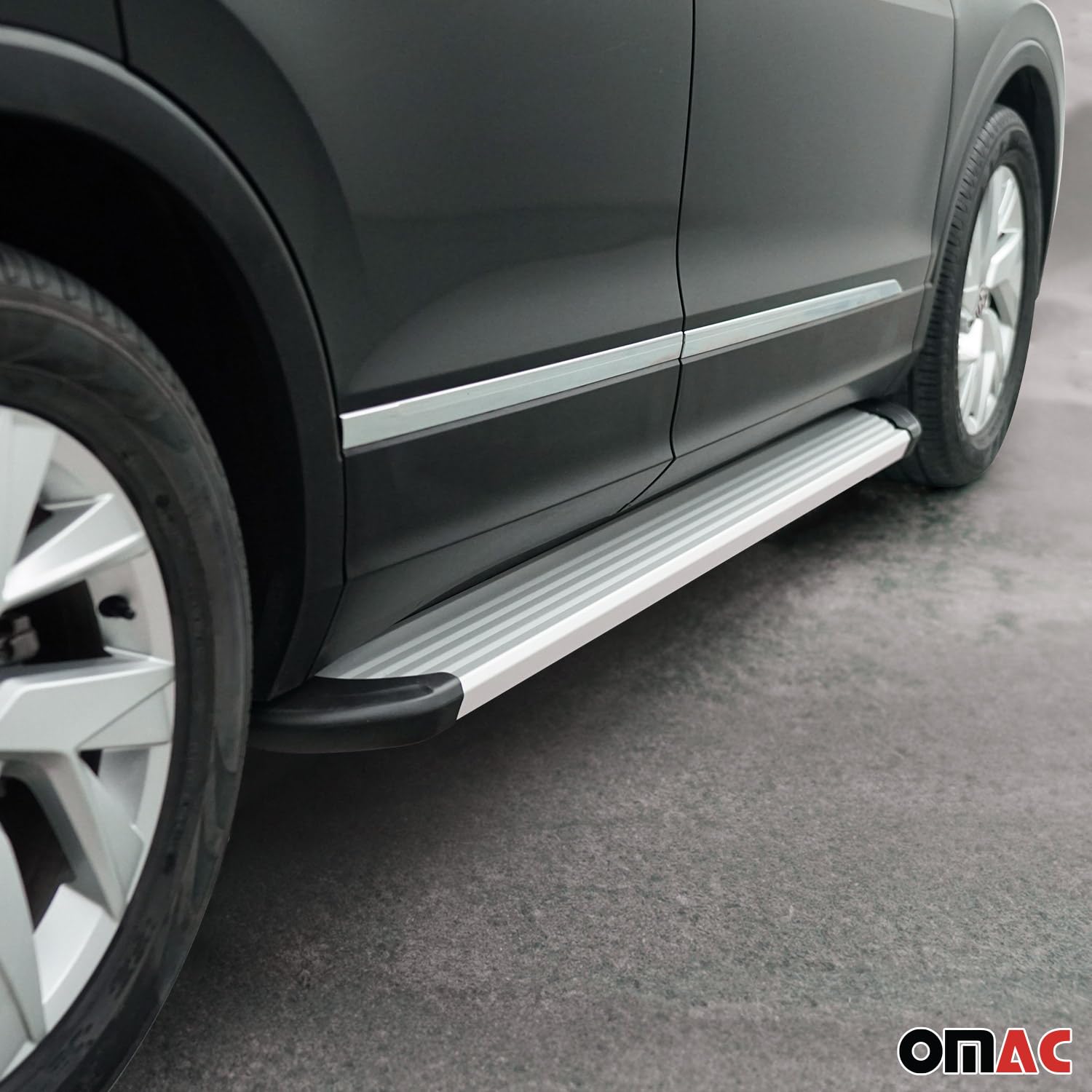 Marchepieds Latéraux pour Mitsubishi L200 Double Cab 2005-14 Alu Argent L2 2Pcs
