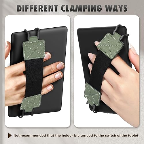 Miniatura 6 de MoKo Correa de mano de seguridad para tablet eReaderFire de 6 a 8 pulgadas, KindleKoboVoyagaLenovoSony Kindle E-Book, correa de mano elástica