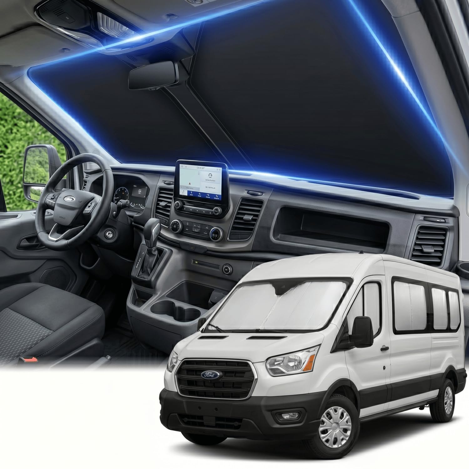 Amazon.com: for Ford Transit 2015-2024 2025 2026 Windshield Sun