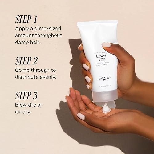 Miniatura 5 de Cuvée Beauty Blowout  Crema con infusión de champán para suavizar facilitar el encrespamiento y mejorar el brillo para todo tipo de cabello sin