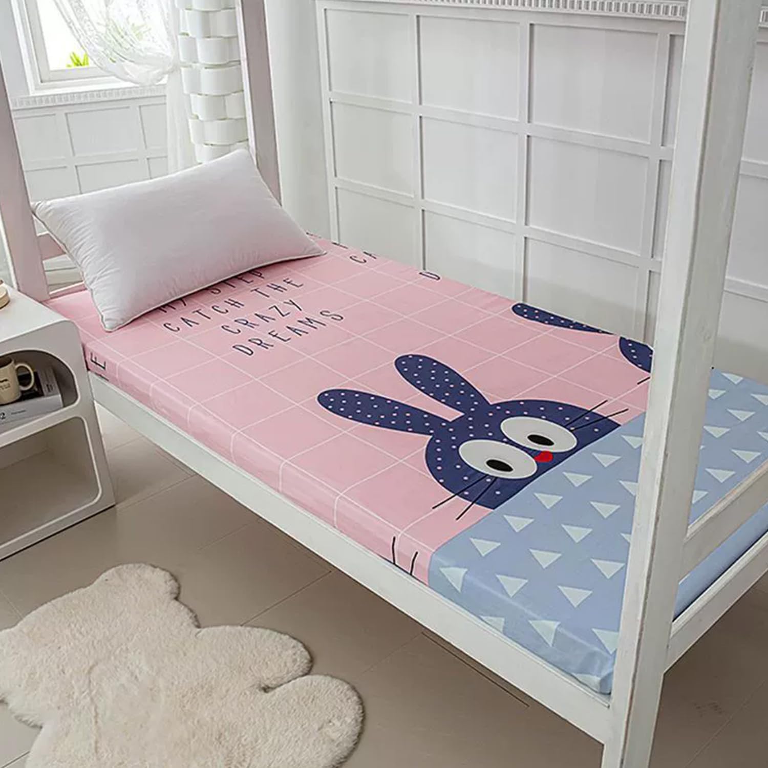 K,100x190cm,LDLCYCN Floor Futon Mattress Cover with Zipper Brushed Fabric Dustproof Mattress Cover Soft Traditional Japanese Futon Bed Cover for Bedroom Dormitory Machine Washable