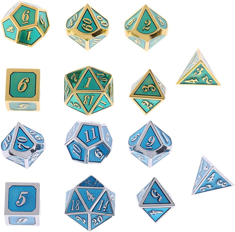 合金 多面体 ダイス サイコロ 新品本物 骰子 テーブルゲーム用 タイプ2 全3タイプ 合金 多面体 ダイス サイコロ 新品本物 骰子 テーブルゲーム用 タイプ2 全3タイプ