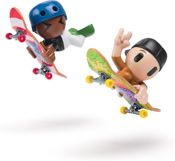 Tech Deck Sk8 Crew, 2’ pack finger skateboards with auxiliary figures, customizable mini skateboards, ages 5 and up (various)