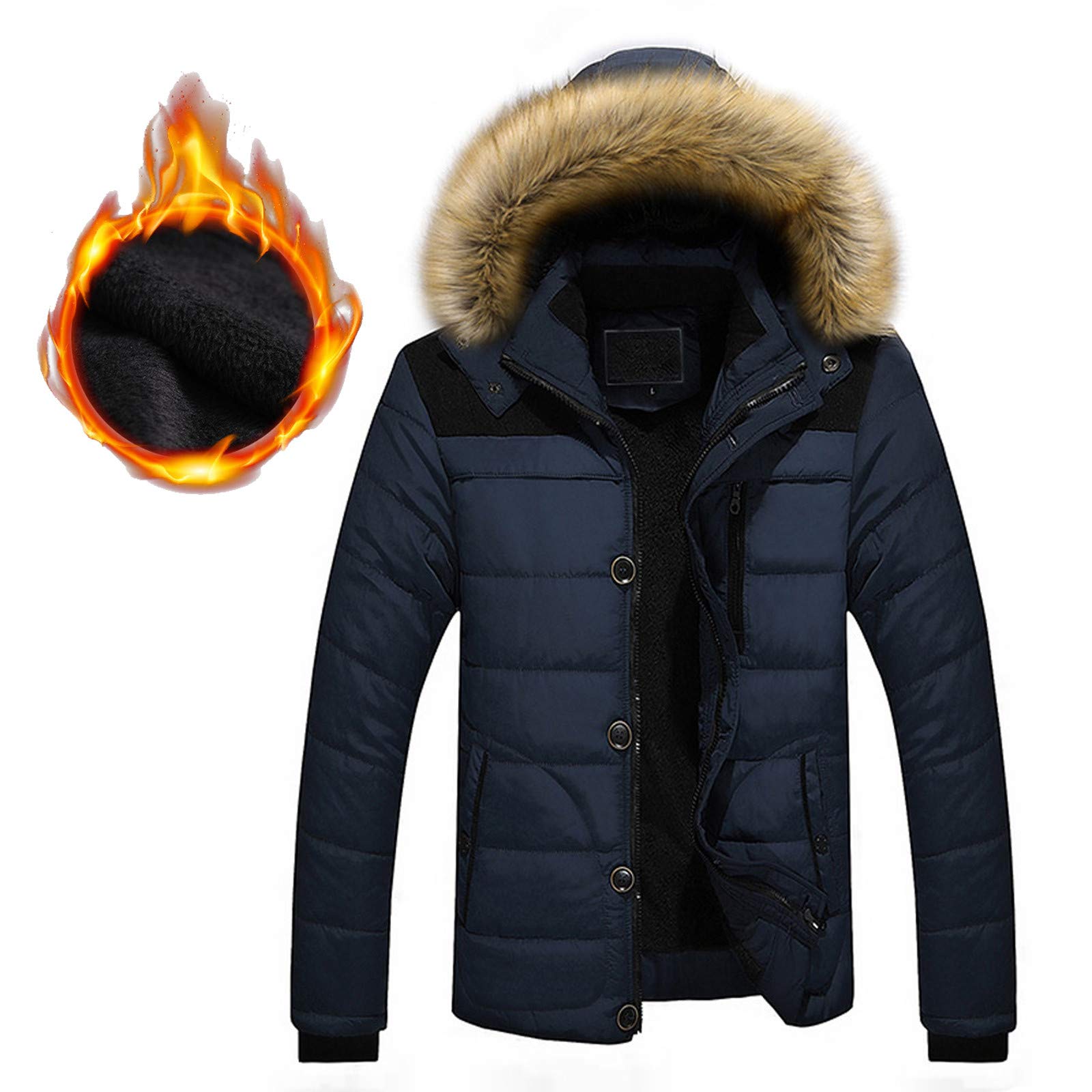 Kobilee Giacca Leggera Uomo Ripiegabile Taglie Forti Piumino Mezza Stagione Caldo Antivento Giacca Invernale Leggero Elegante Giubbotto Invernale Imbottito Trapuntato Giubbino 100 Grammi