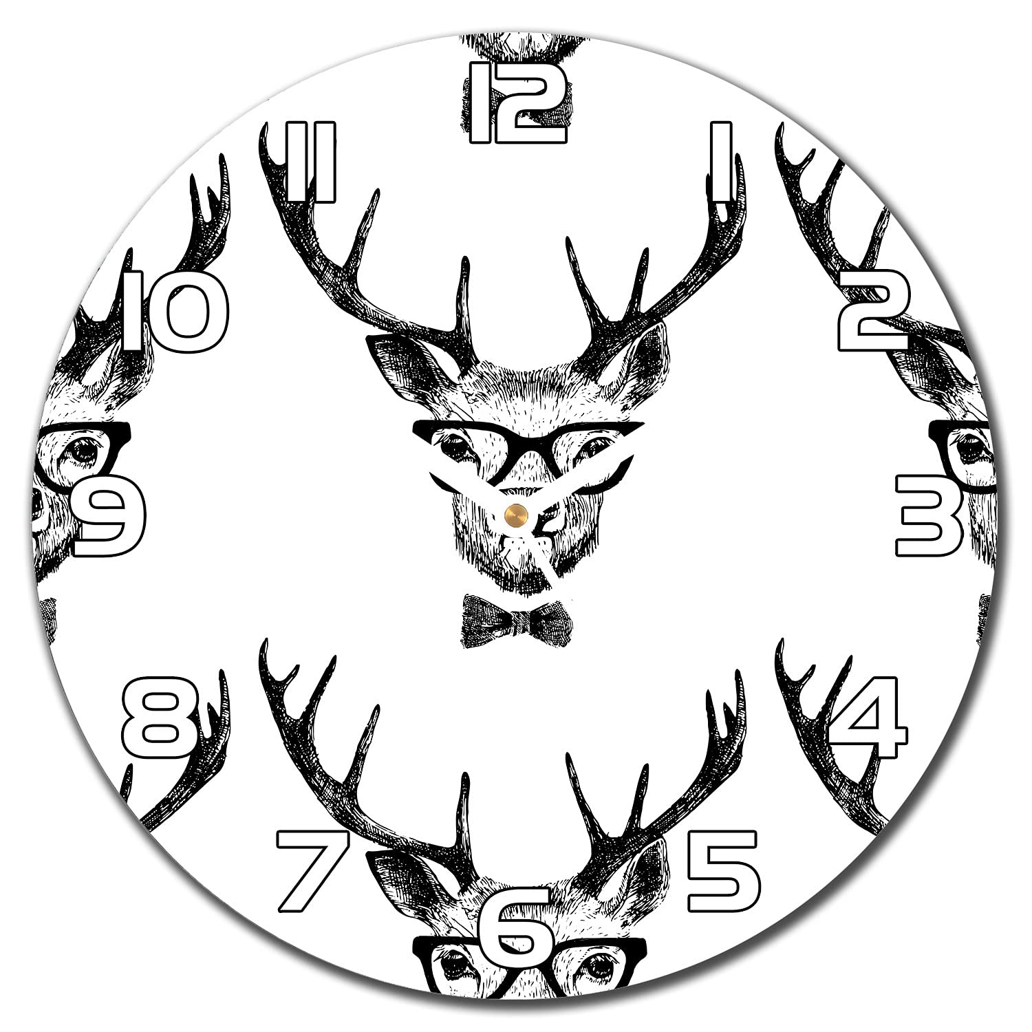 Horloge murale en verre de sécurité de 30 cm au design moderne et épuré