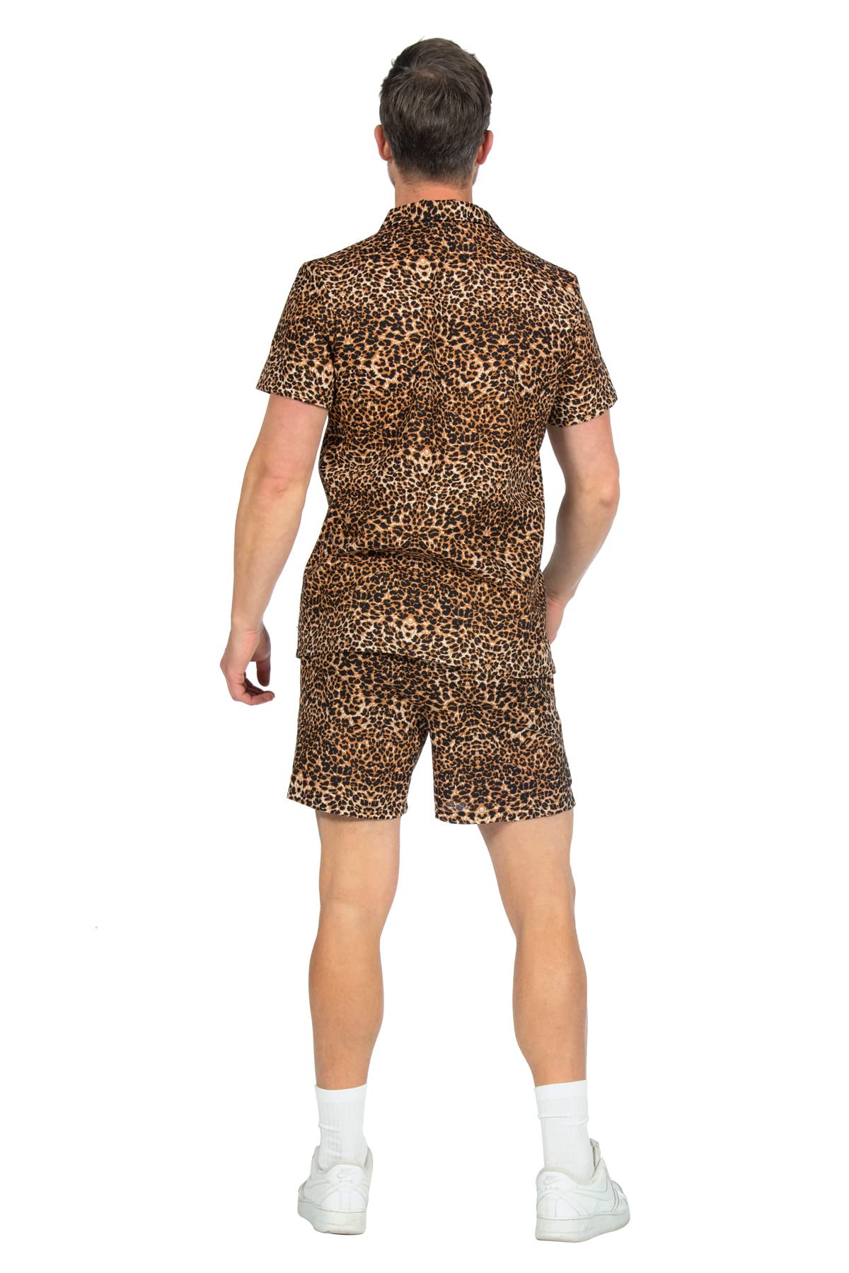 WILBERS & WILBERS 5123 Festival Set including Leopard Print, Shirt and Trousers, Party Outfit for Men Summer Suit, Carnival - Image 3