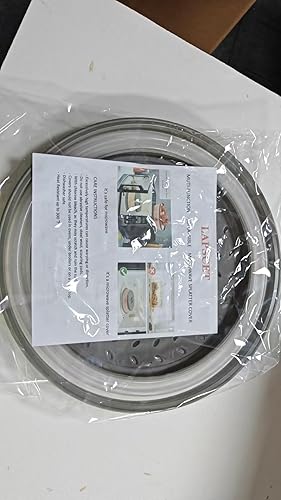 Miniatura 7 de Cubierta plegable para microondas con ventilación de vapor, apta para lavavajillas, sin BPA (gris)