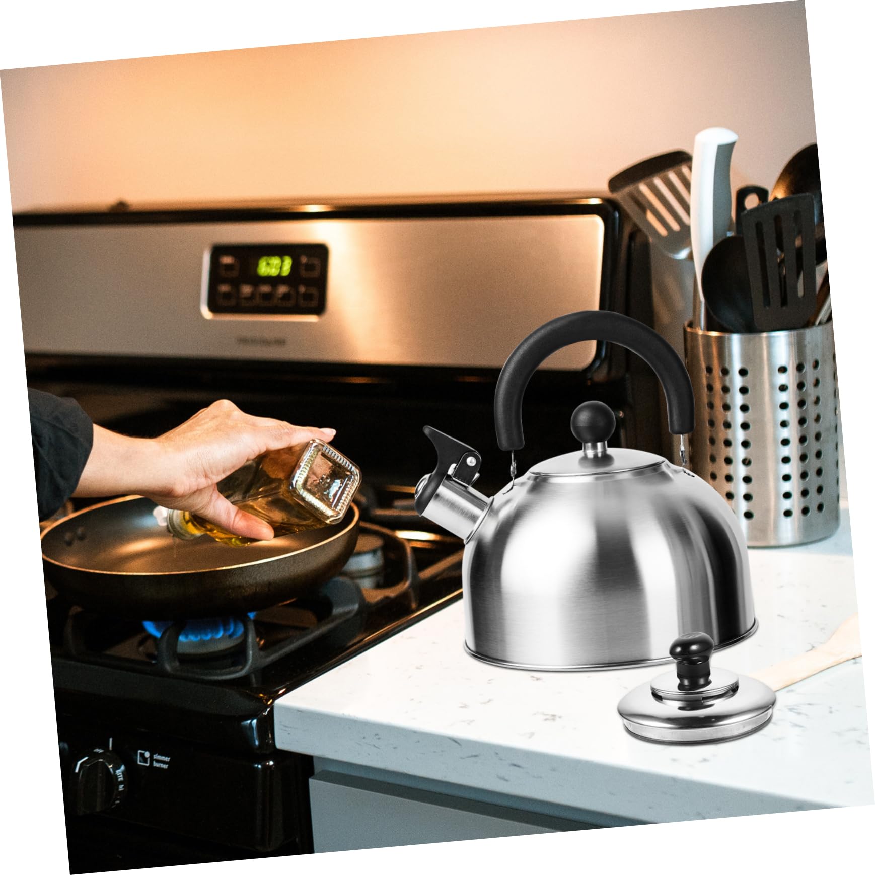 Coperchio Di Ricambio Per Teiera - 9,8 Cm Per Bollitore Da Tè E Macchine Per Il Tè - Foto 9