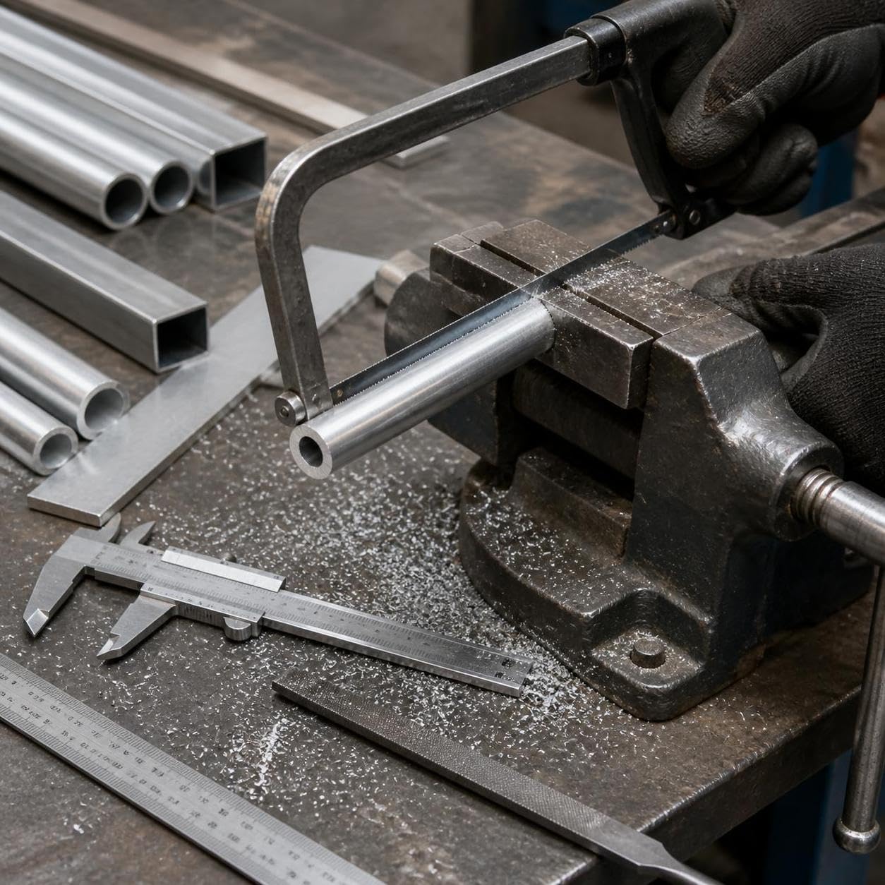 Aluminiumrohr 6061 Stranggepresst, 90 * 5 | 6061 Aluminiumlegierung - rund | flach, silberfarben - für Industrie, Hohlprofil, aluminium, für Modellbau