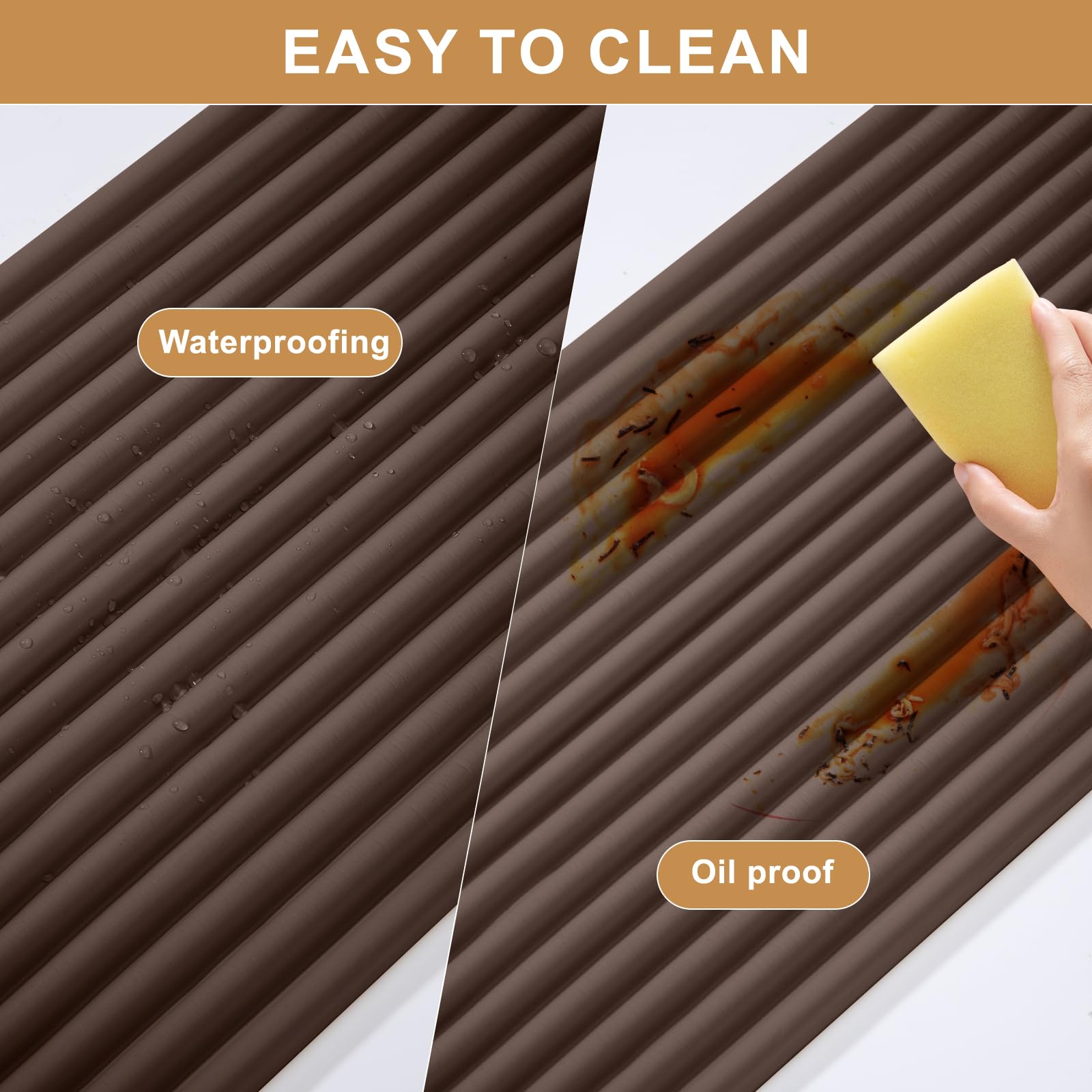 Edge Corner Guards For Baby Wider And Thicker Table Edge Protector Strip 7.87inch Width Furniture and Tables Child Baby Proof Bumpers For Kids Babies Toddler (Brown) - Image 4