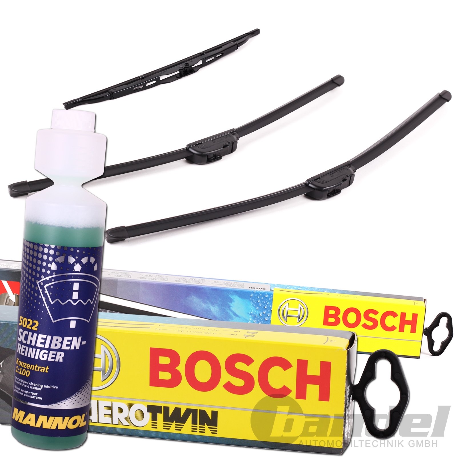 BOSCH Aerotwin AM466S wycieraczka przód + wycieraczka tylna H353 + środek czyszczący