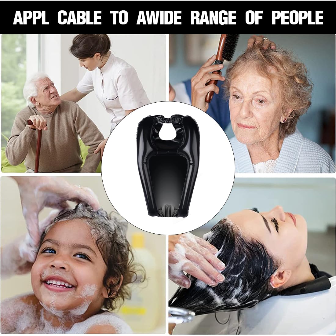 Lavatesta Parrucchiera Professionali Portatile - Per Lavandino - Poggiatesta Per Lavare Capelli -Per Disabili - Per La Cura Dei Capelli Di Bambini, Donne In Gravidanza E Anziani