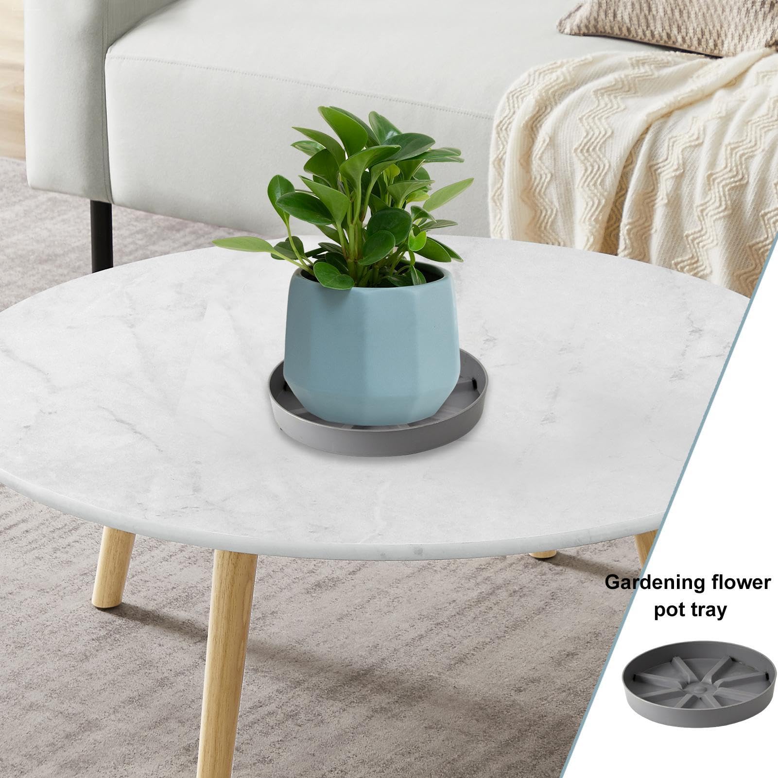 3 Stück Wasserdichte Übertöpfe | 34x14x3cm | Für Innen & Außen