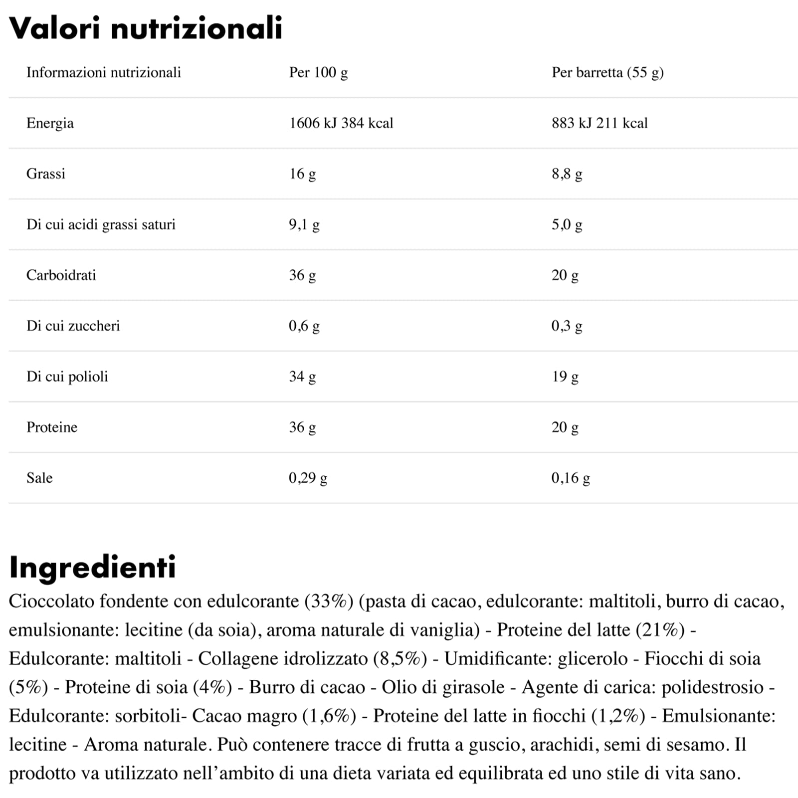 Enervit The Protein Deal Double Choco Storm 25 Barrette da 55g
