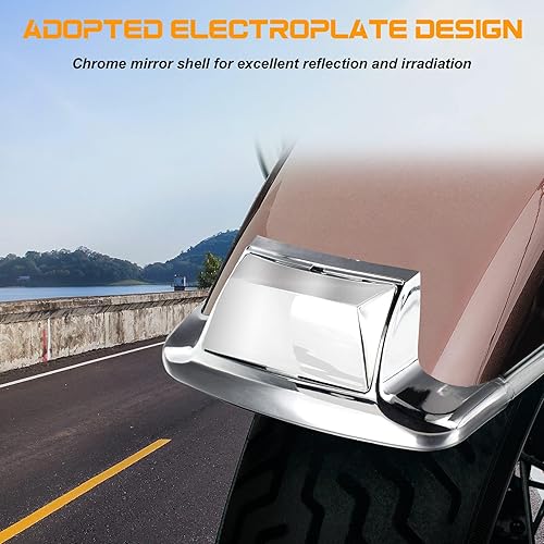 Miniatura 10 de NTHREEAUTO 2 luces LED para guardabarros delanteros y traseros, compatibles con Harley Road King Electra Glide Ultra Classic Heritage Softail