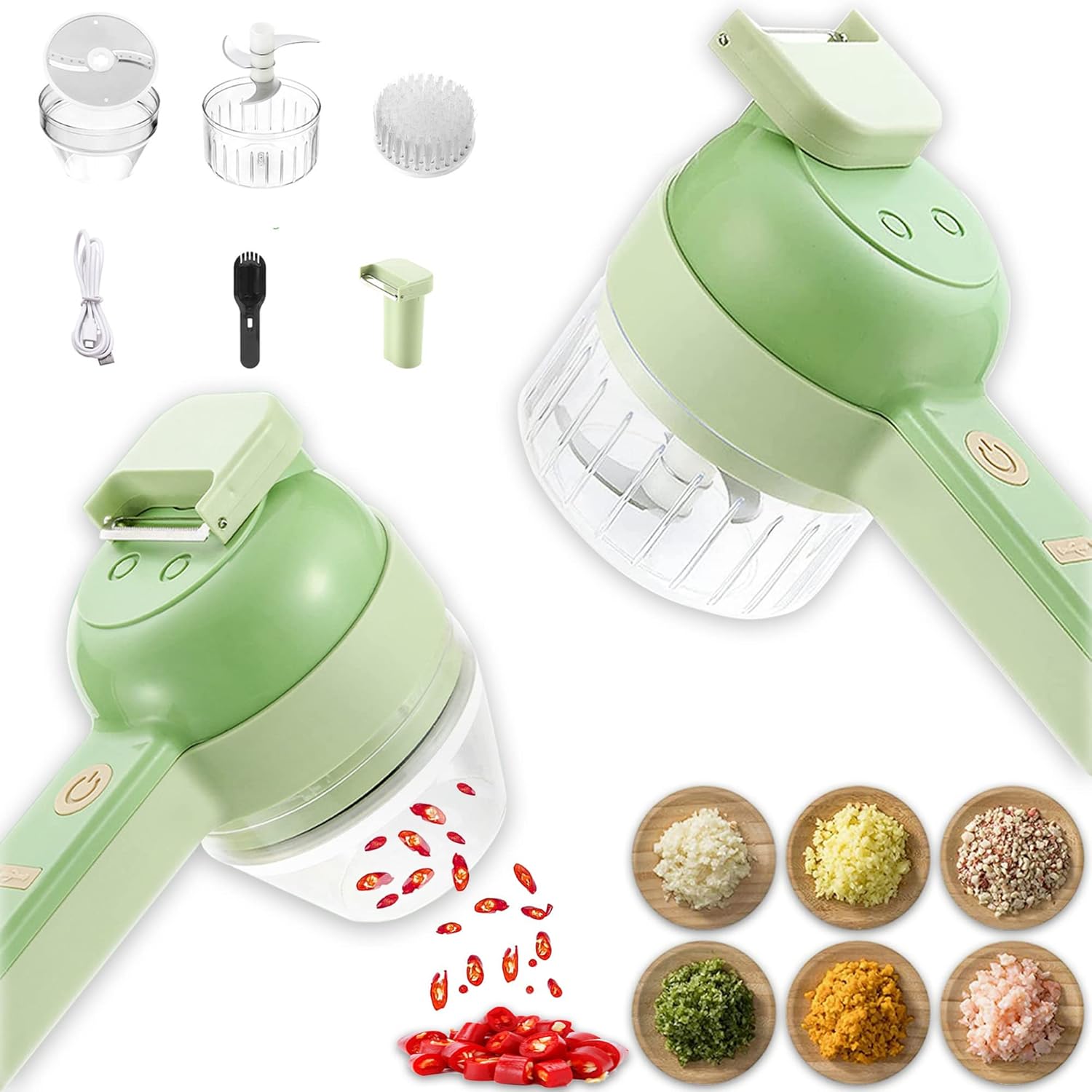 4 in 1 Handheld Electric Vegetable Slicer Set