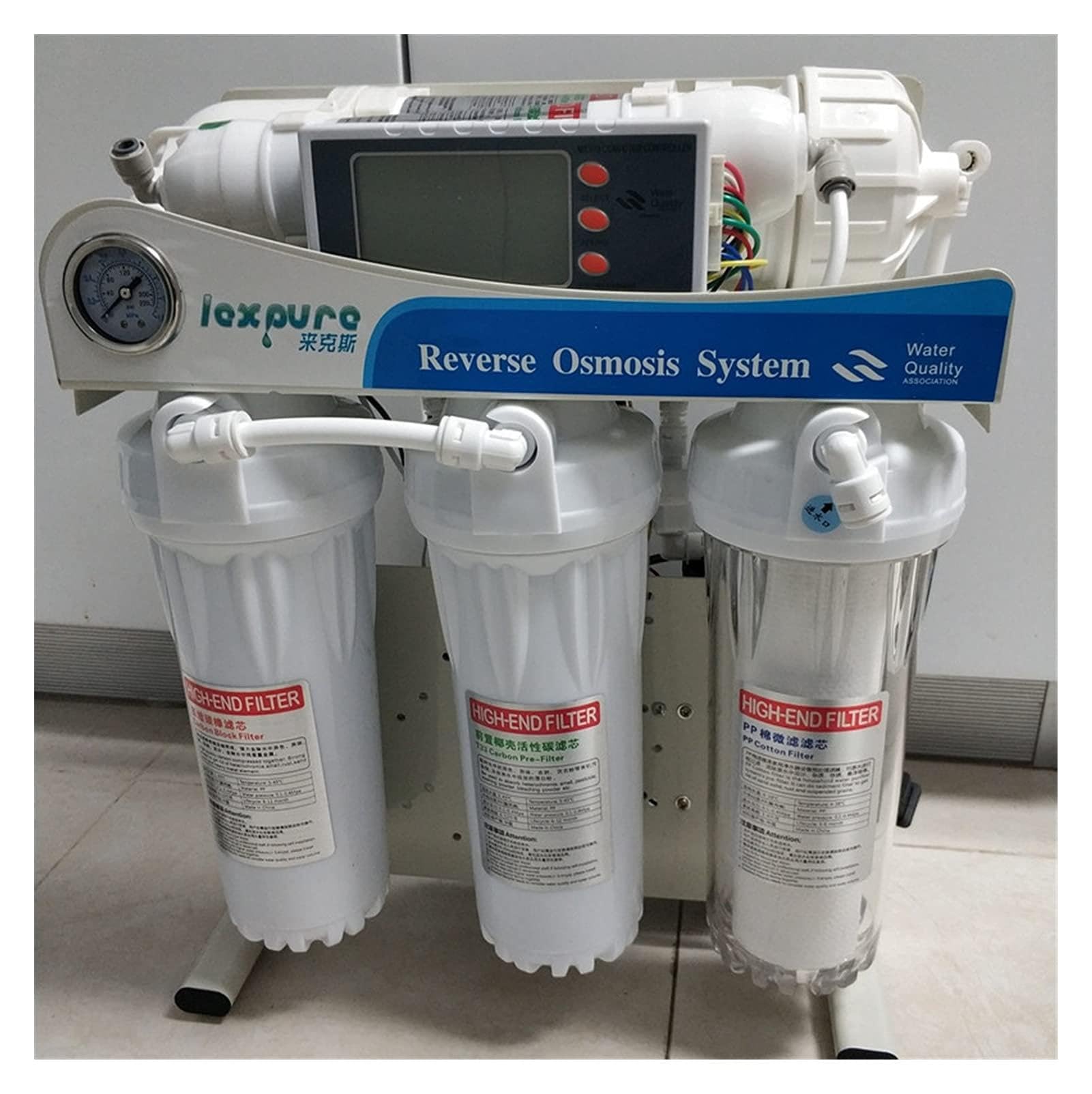 600 GPD Nivel 5 Filtrado RO Sistema de ósmosis inversa Sistema de filtro Sistema de filtro de acuario Sistema de filtro de acuario Purificador de agua automática inteligente