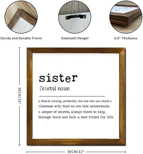 Vista 63 de Farmhouse Wall Decor Sign Smile Dictionary Definition Wood Framed Signs World Meaning Wall Art Rustic Home Decoration Smile for Kitchen Coffee Bar
