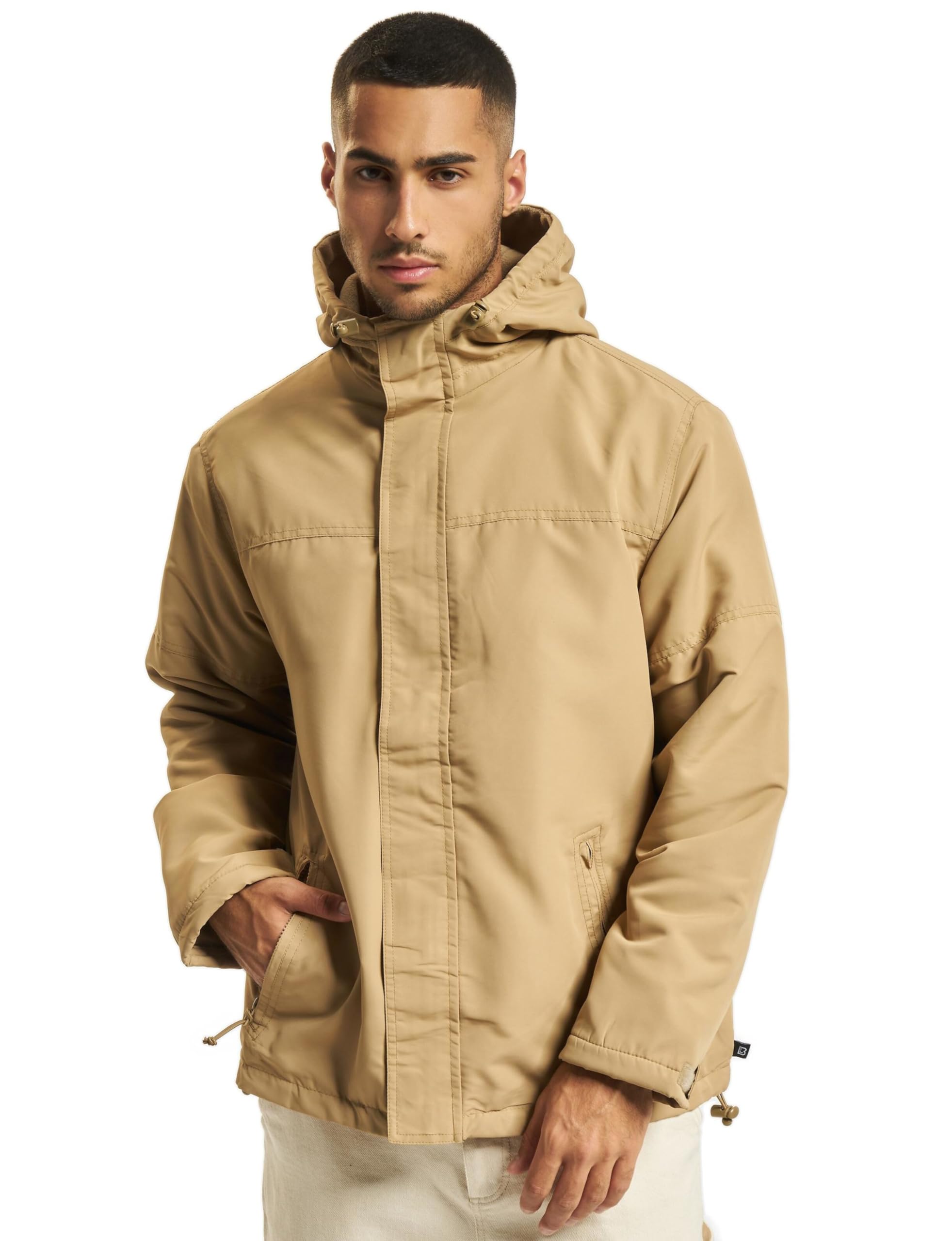 Brandit Frontzip Windbreaker, color: camel, size: M